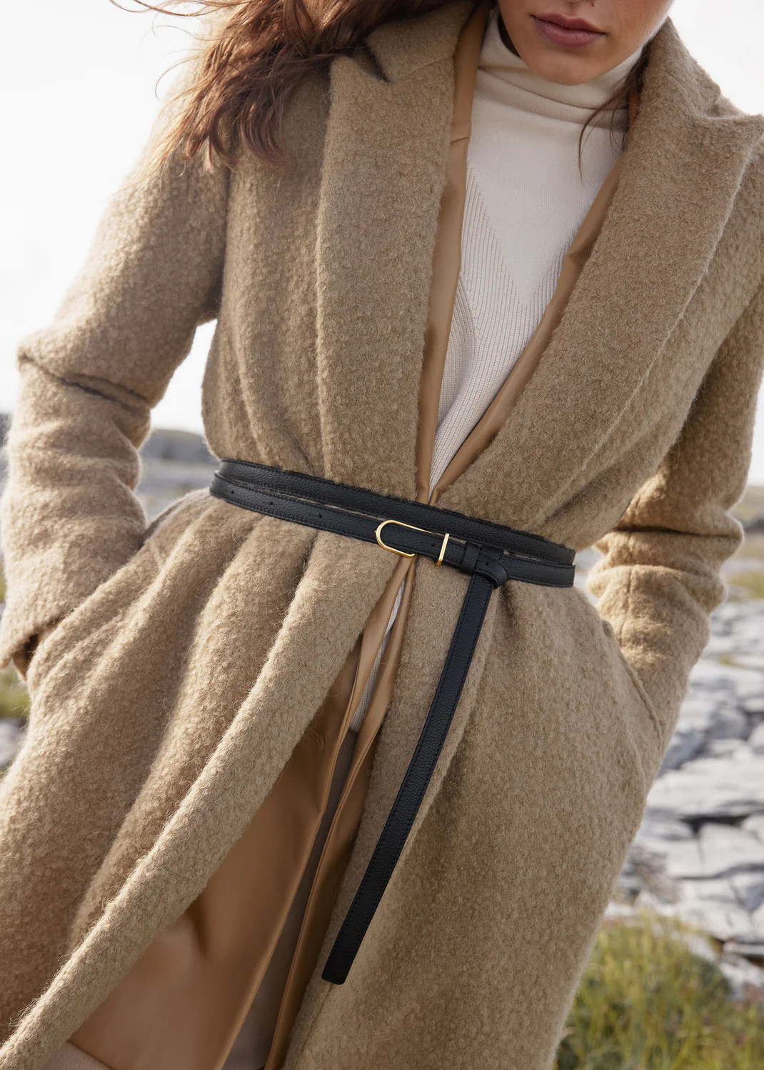 Thin Umi Belt-Edition Textured Black