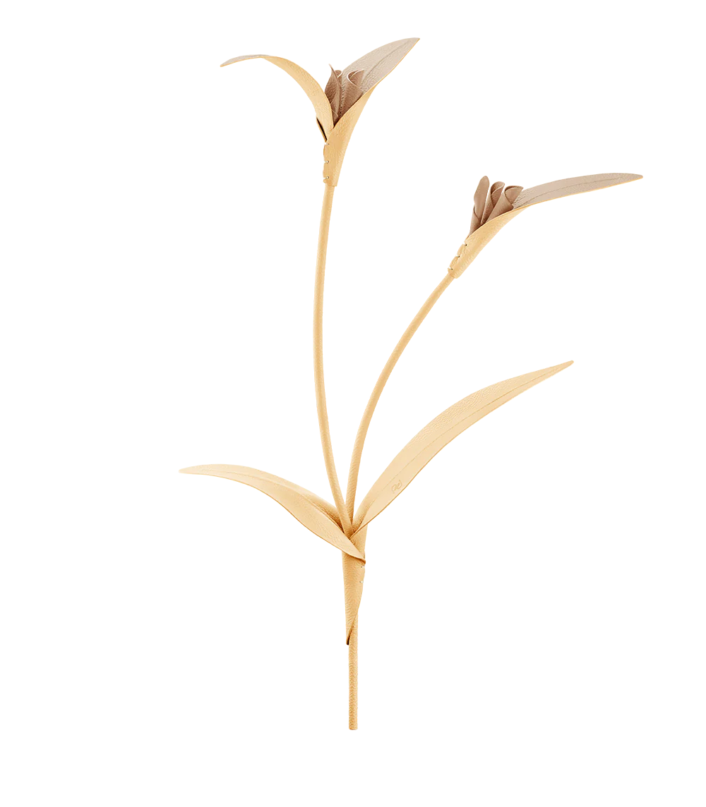 Touka Flower - Textured Trio Wheat