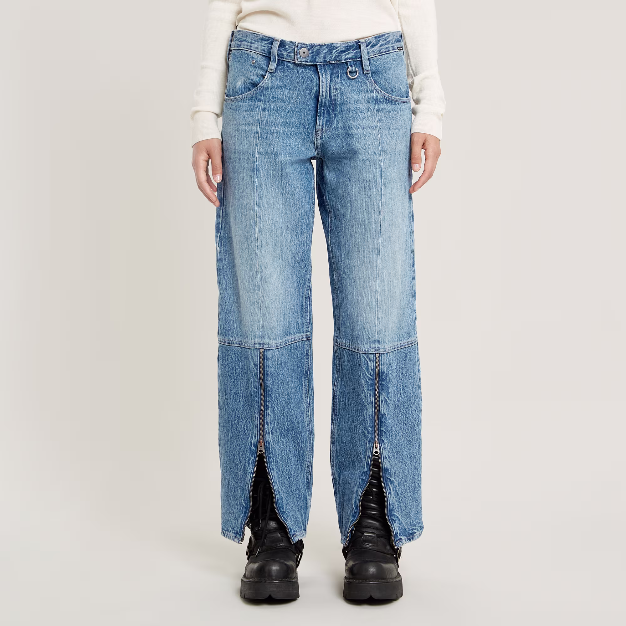 Judee Biker Low Waist Loose Jeans