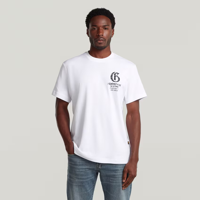 Chest Graphic Loose T-Shirt