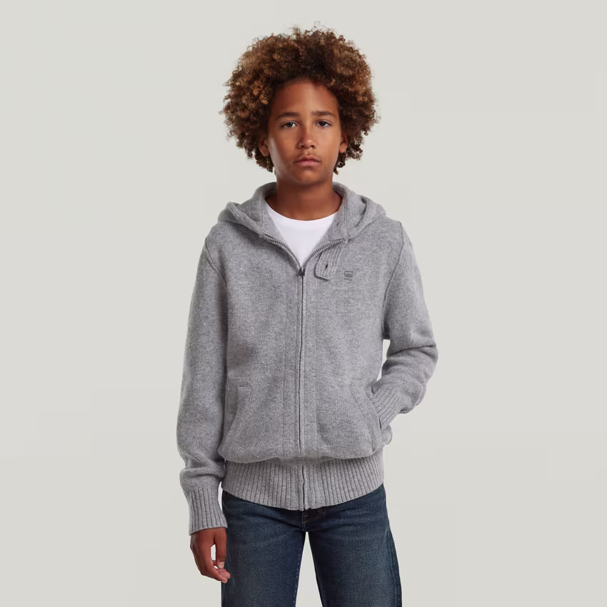 Boys Rag Hooded Full Zip Knit