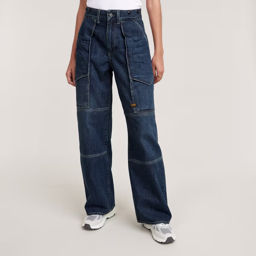 Barrel Utility High Loose Jeans