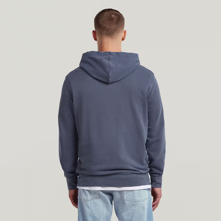 Logo Overdyed Hooded Sweat