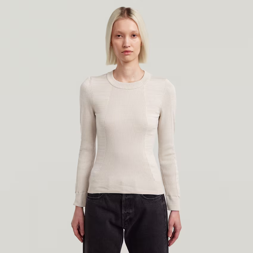 3D Biker Knit Slim Knit