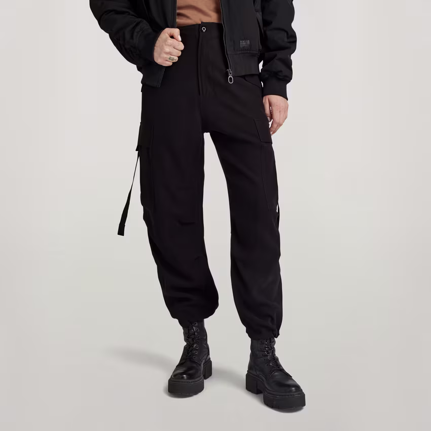 Cargo Cropped Drawcord Pants