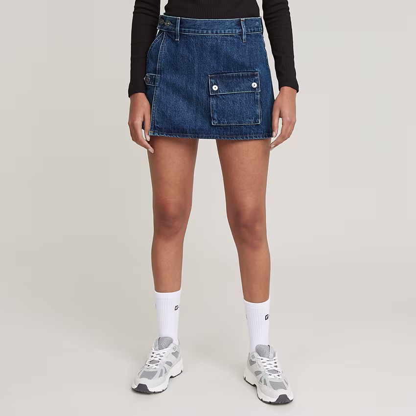 Micro Denim Skort
