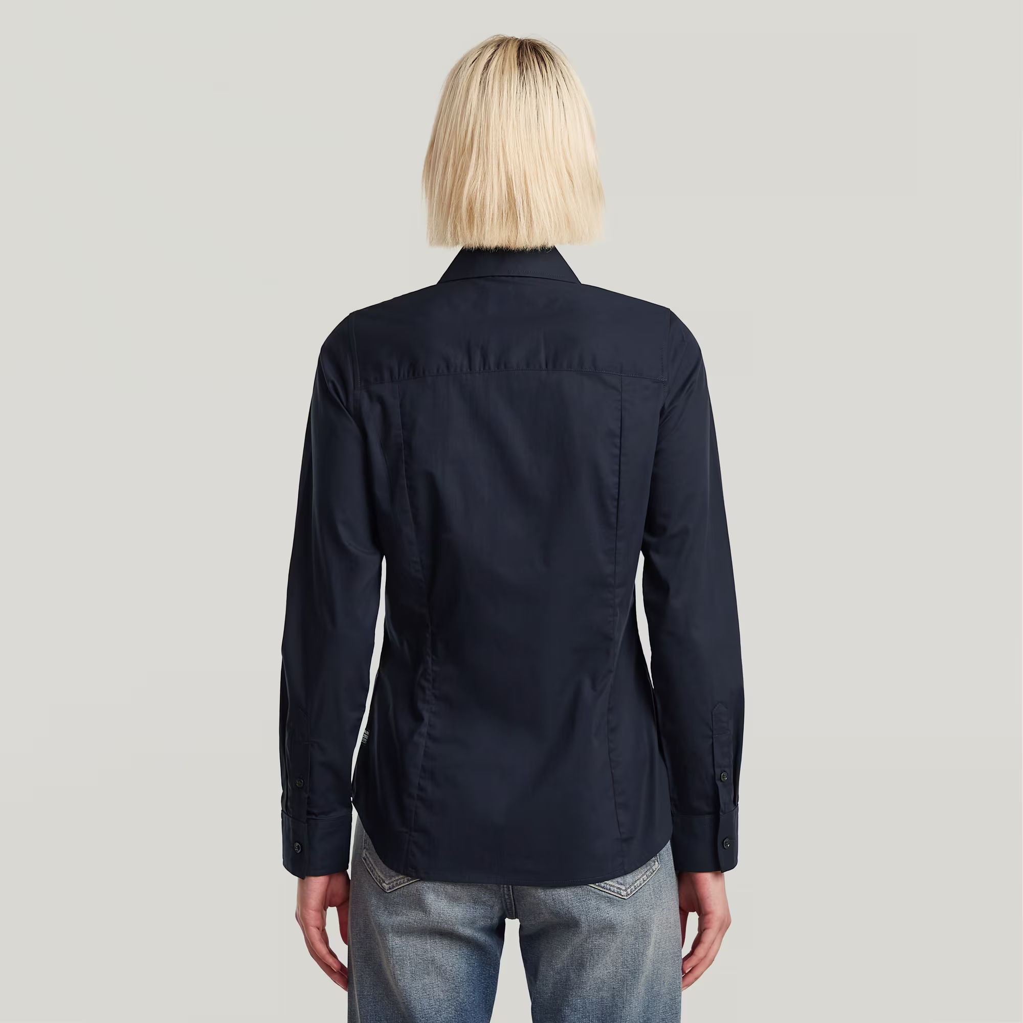 Slim Poplin Long Sleeve Shirt