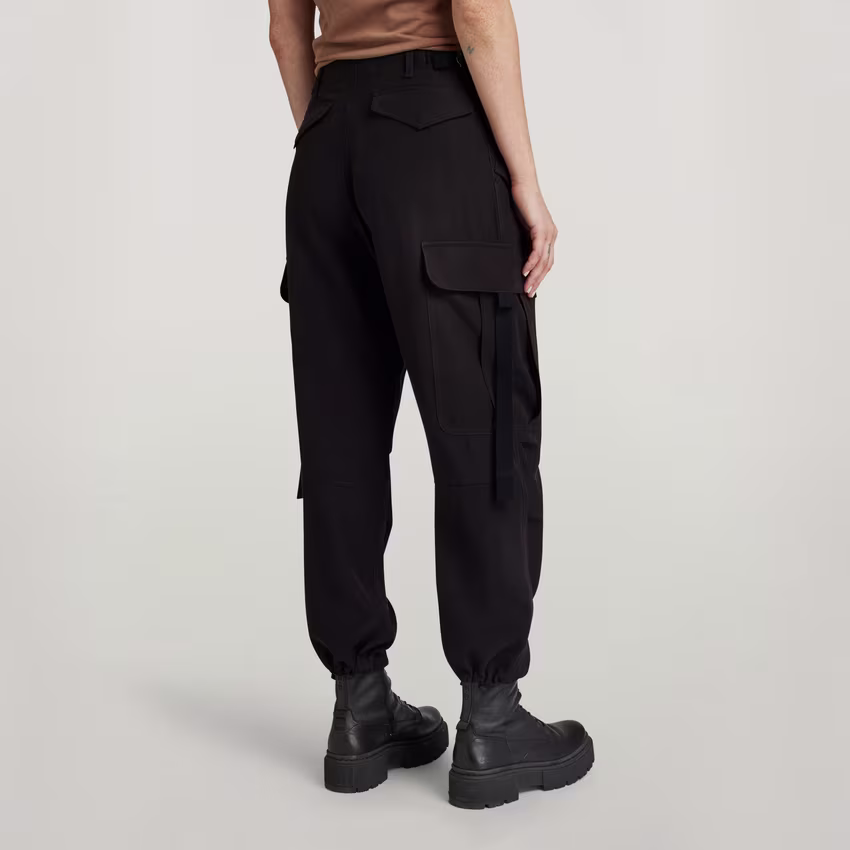 Cargo Cropped Drawcord Pants