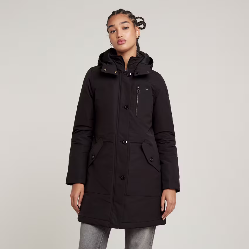 Vodan Padded Hooded Slim Parka