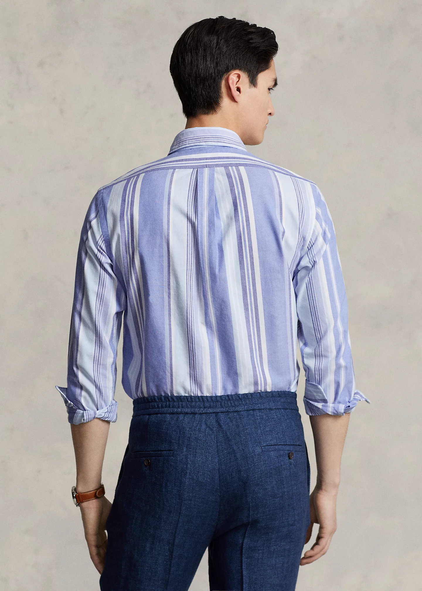 Classic Fit Striped Oxford Shirt