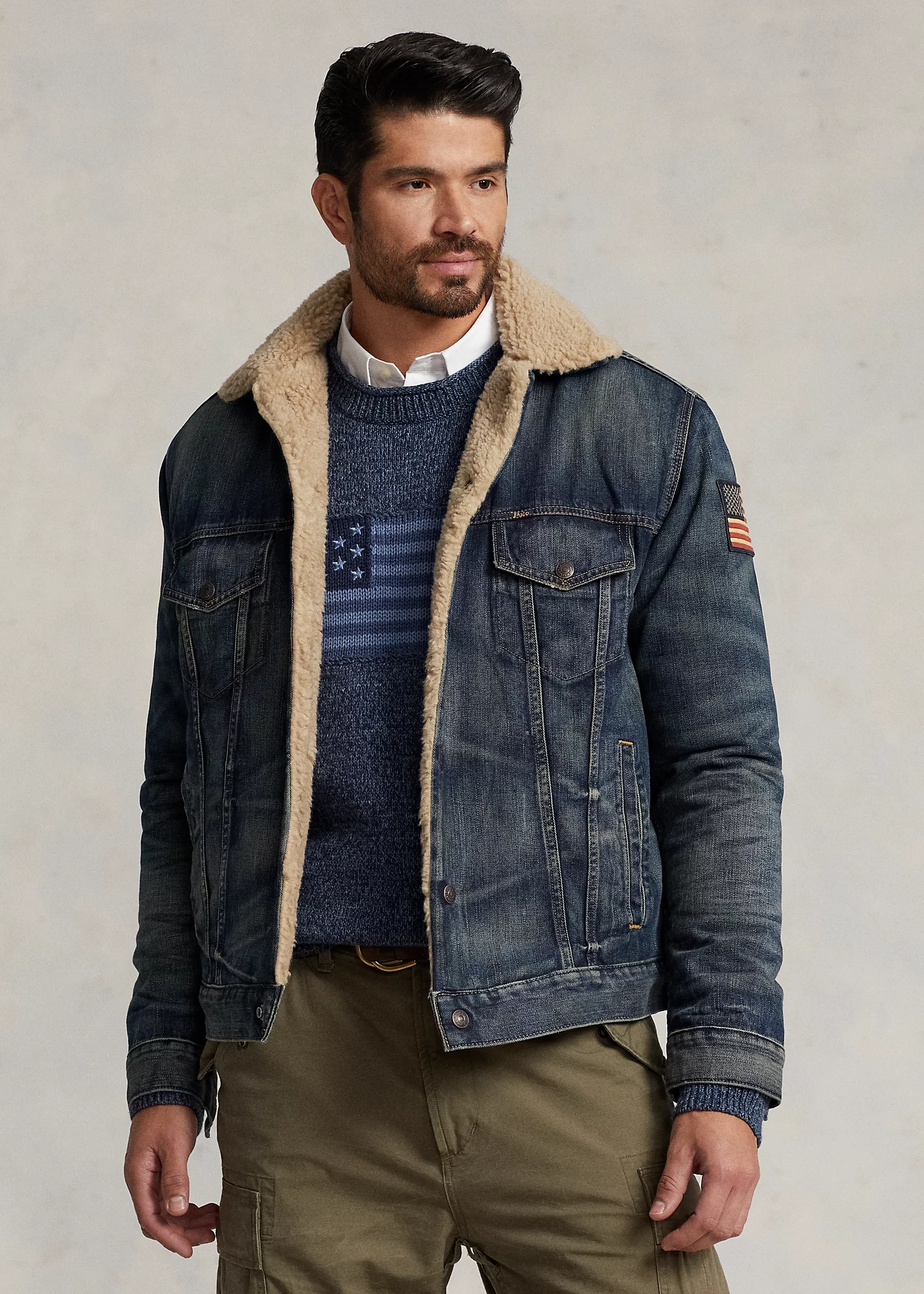 Fleece-Lined Trucker Jacket