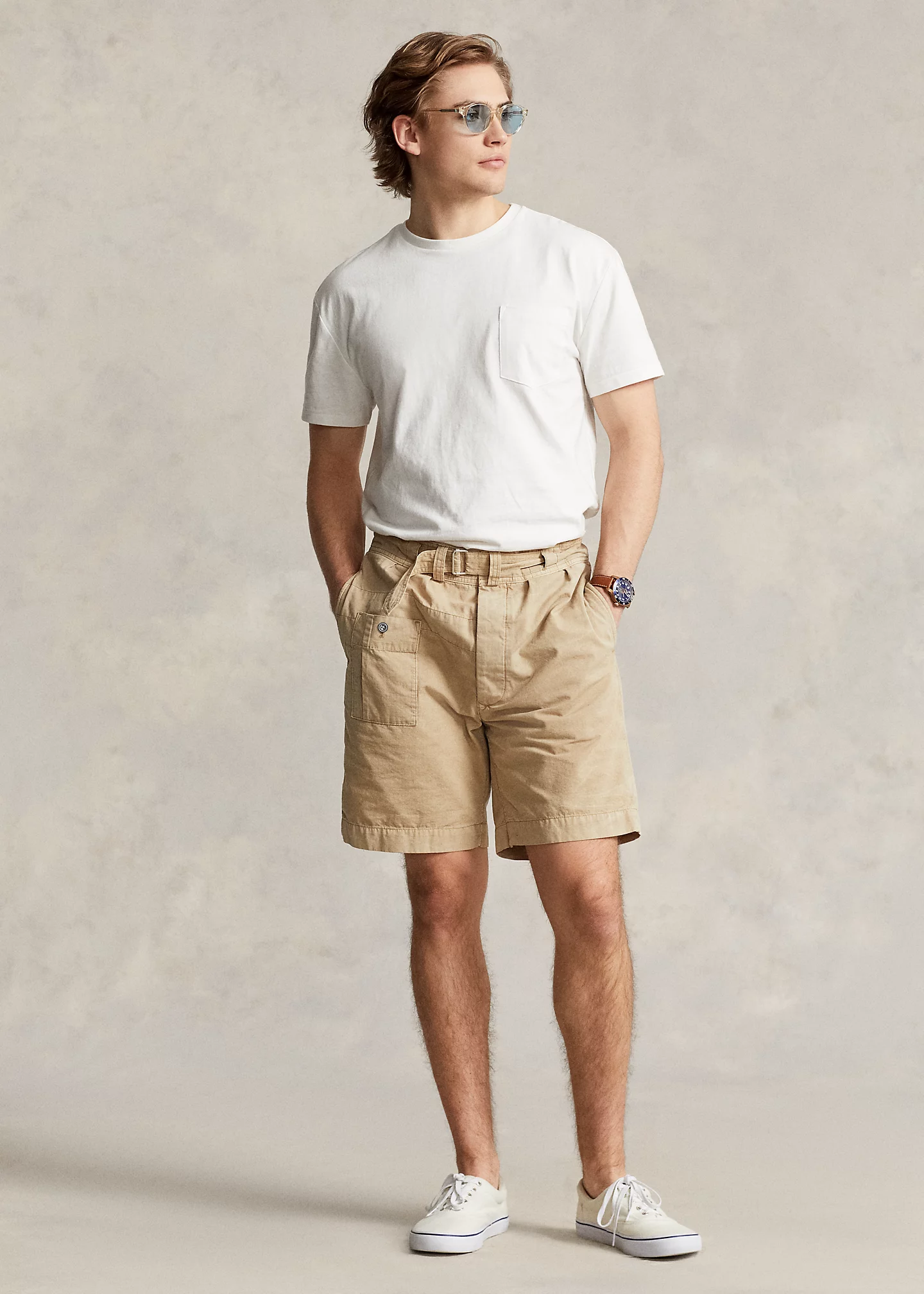 8-Inch Relaxed Fit Canvas Cargo Short