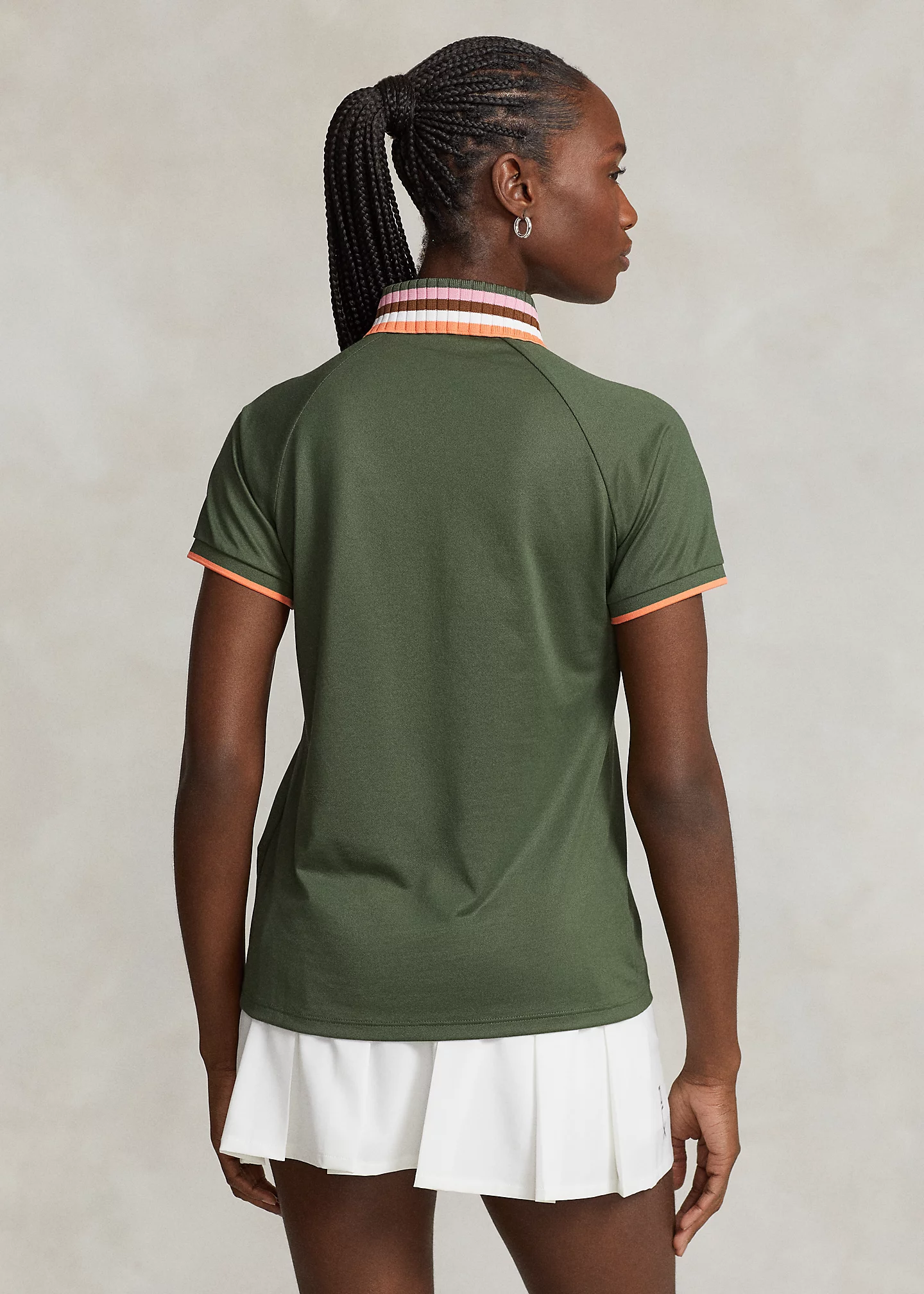 Tailored Fit Quarter-Zip Polo Shirt