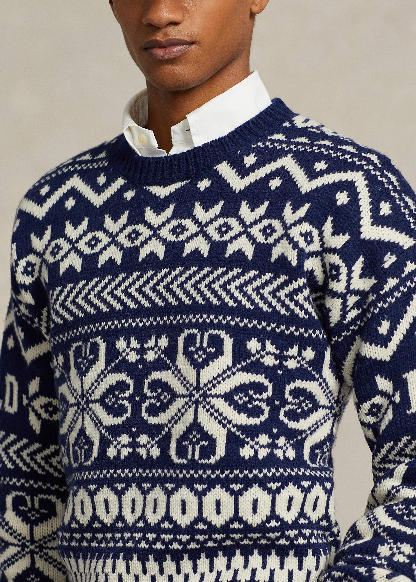 Snowflake Wool-Blend Sweater