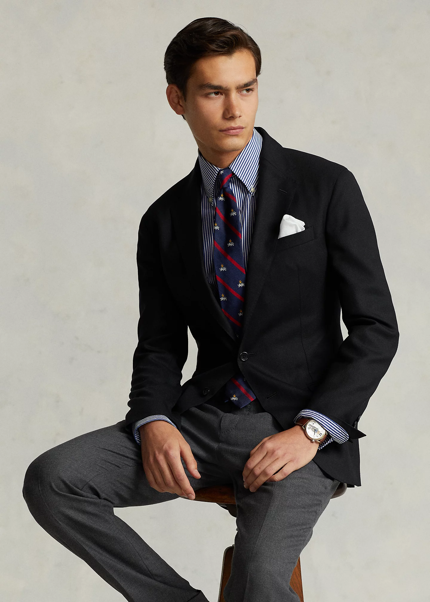 Polo Soft Tailored Wool Oxford Jacket