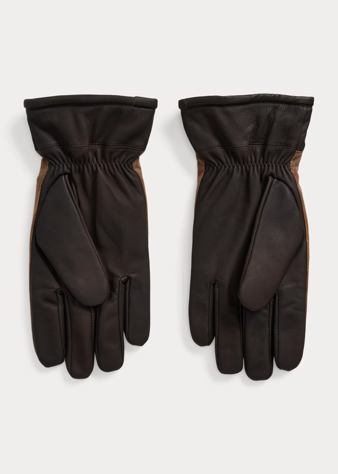 Plaid Oilcloth & Sheepskin Gloves