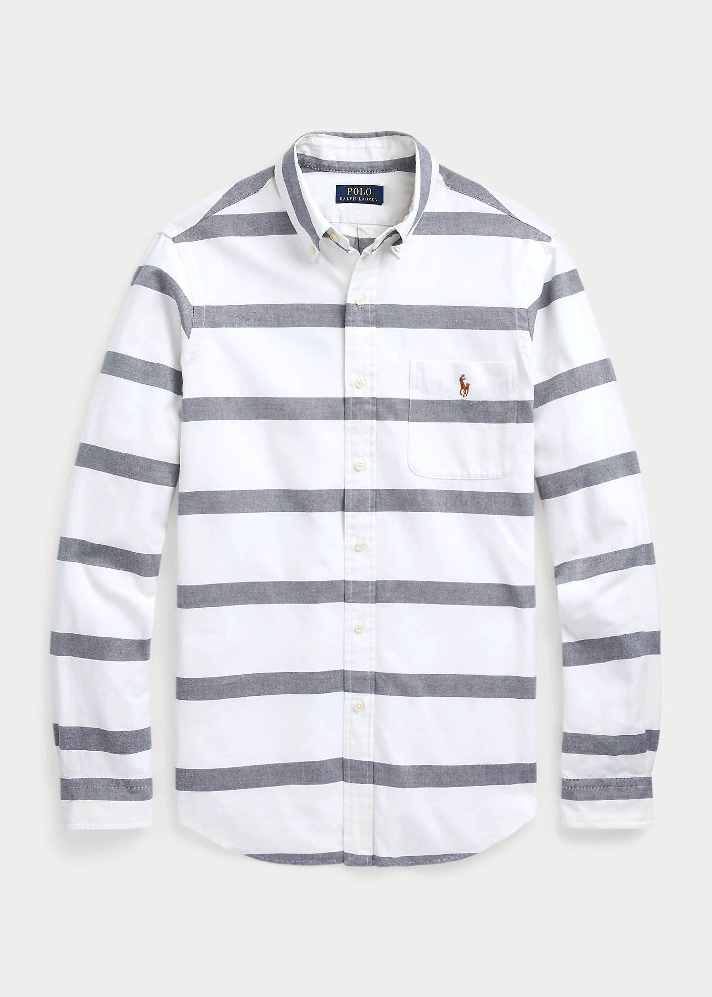 Classic Fit Striped Oxford Shirt