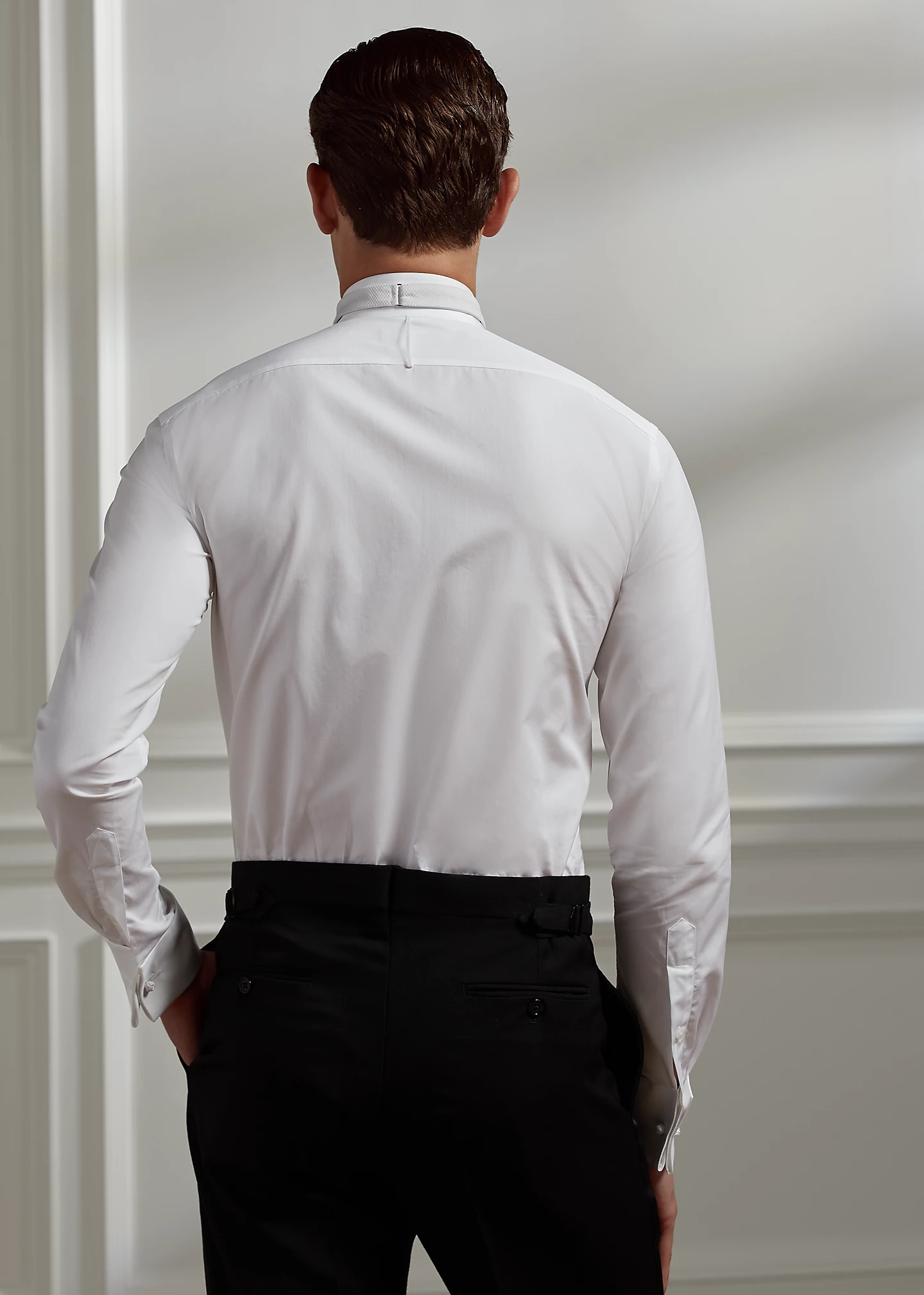 Wingtip-Collar Poplin Shirt