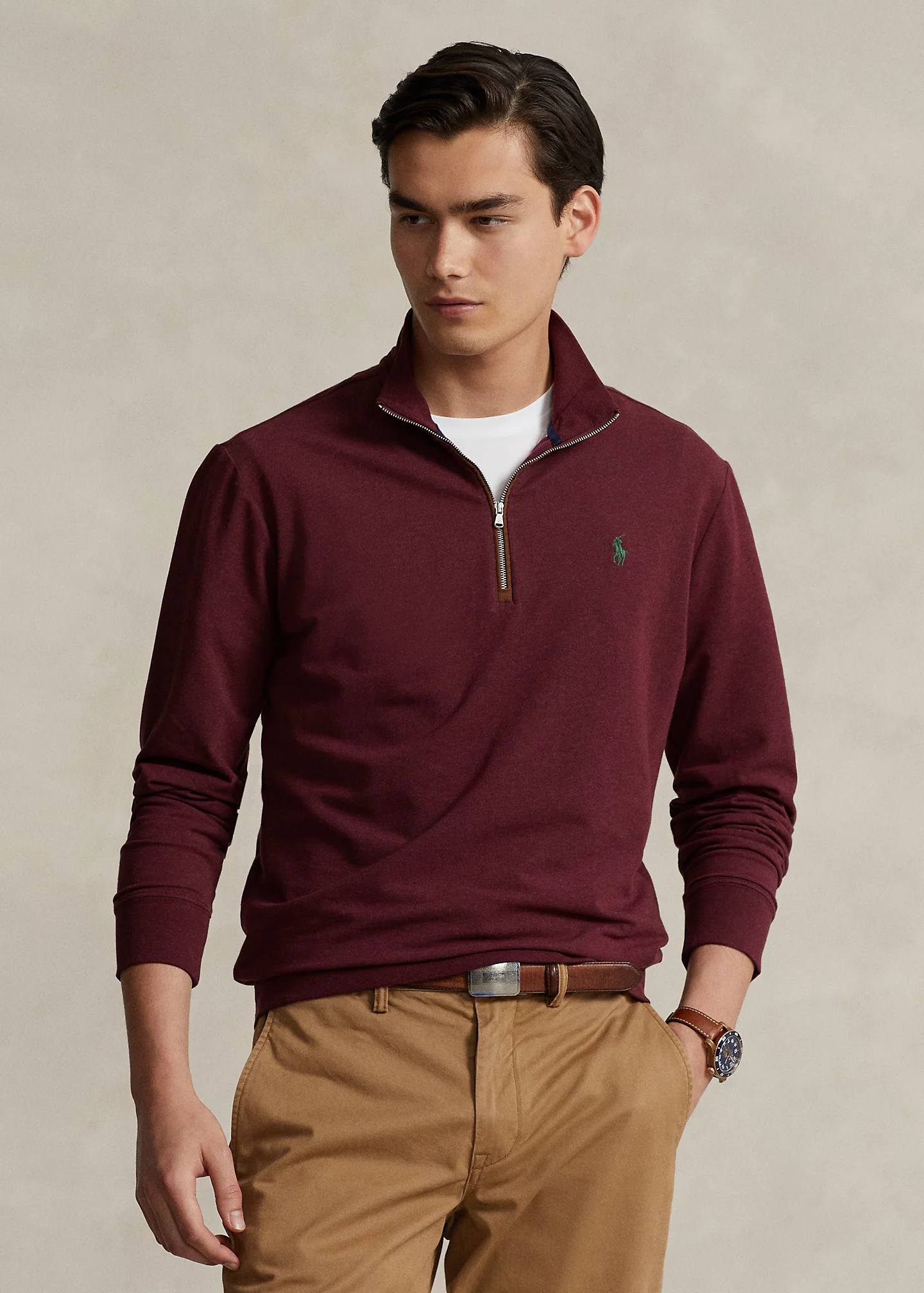 Classic Water-Repellent Terry Sweatshirt