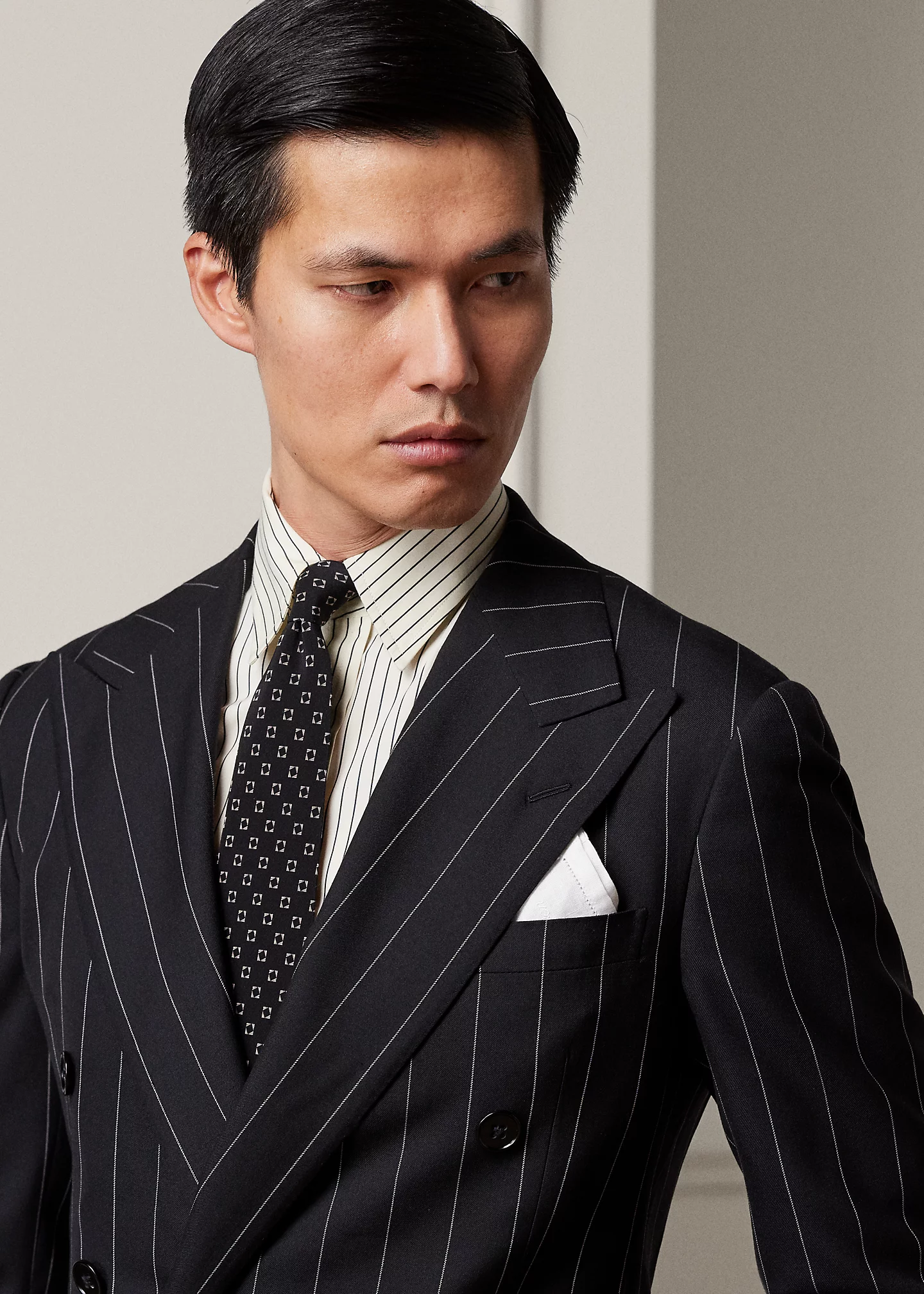Ralph Handmade Pinstripe Twill Suit