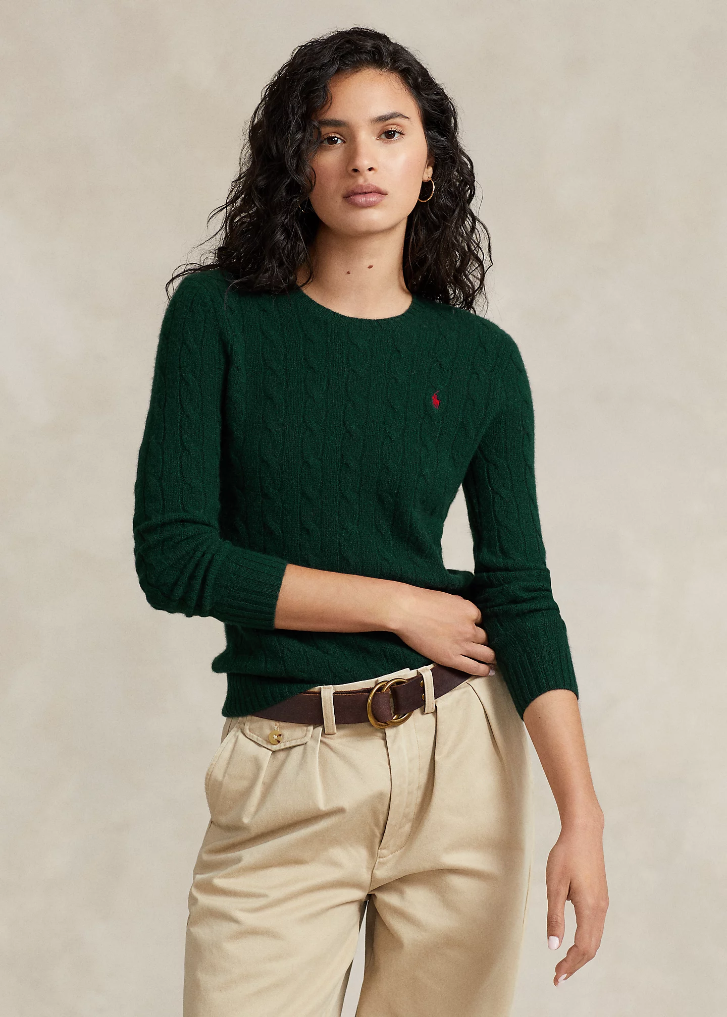 Cable-Knit Wool-Cashmere Sweater
