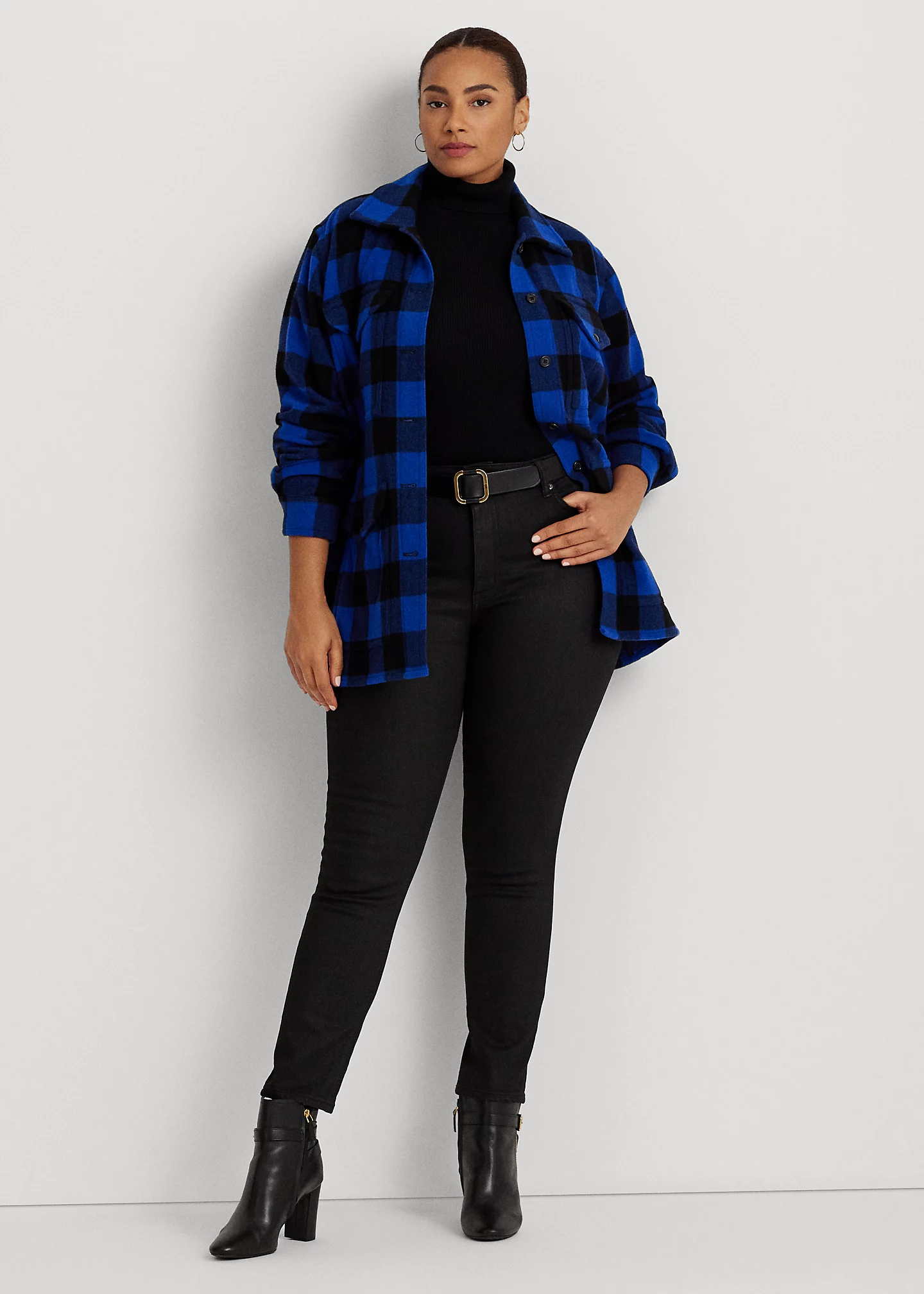 Buffalo Check Twill Shirt Jacket
