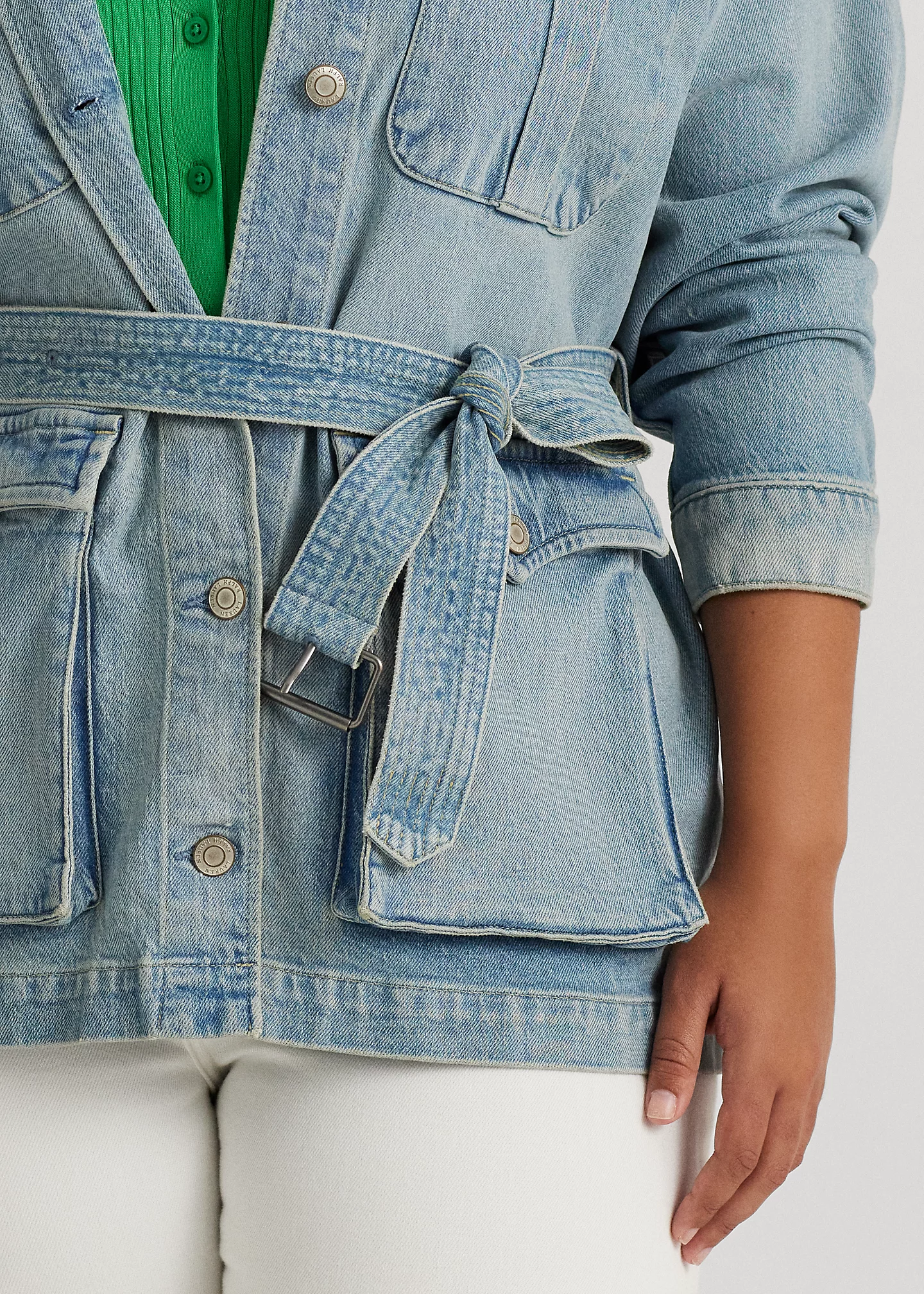 Belted Denim Field Jacket