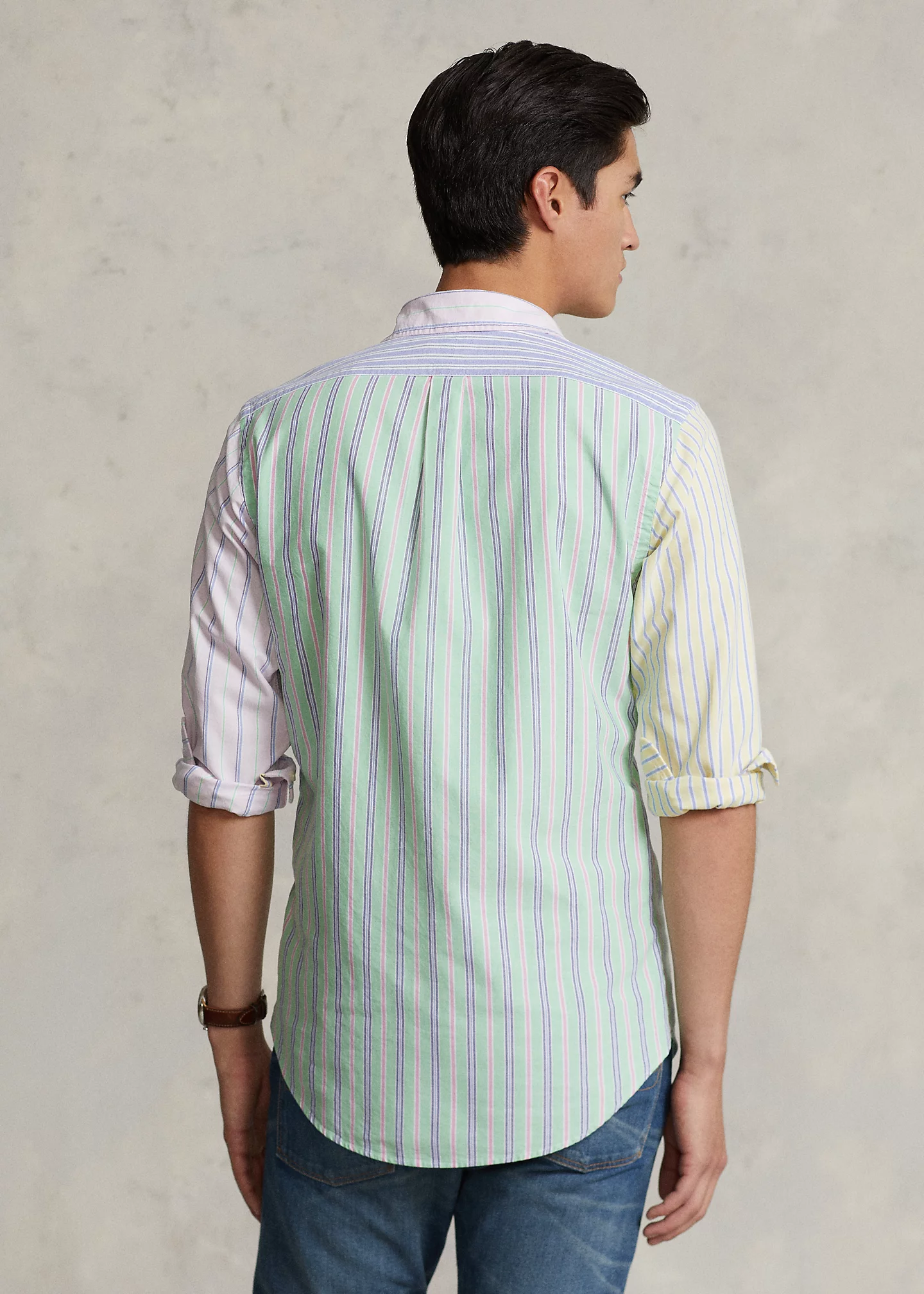 Classic Fit Striped Oxford Fun Shirt