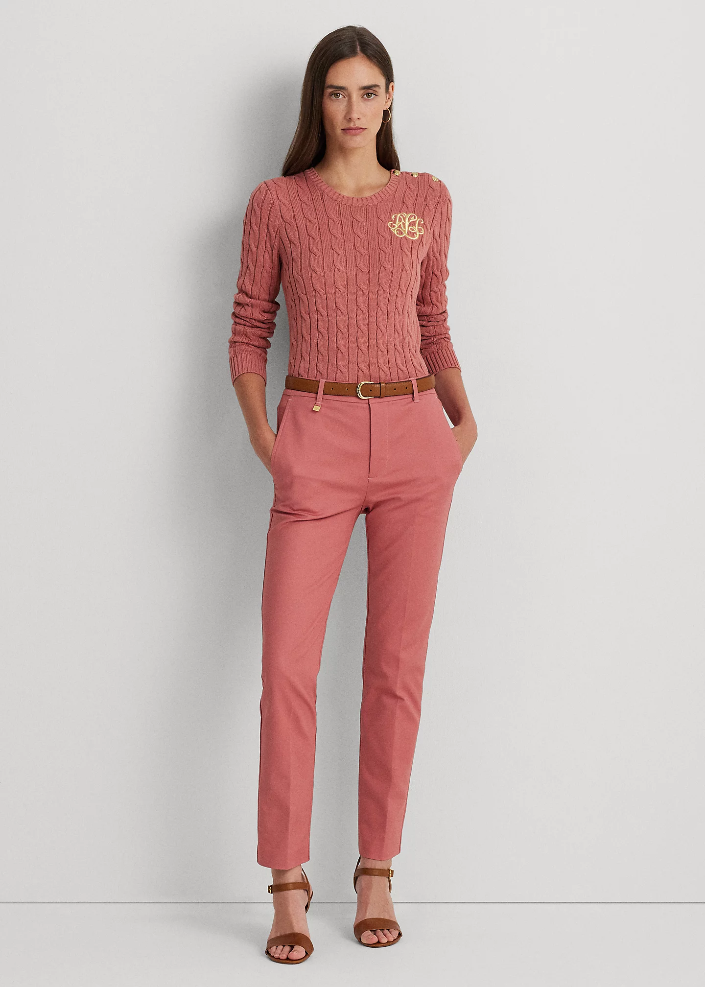 Double-Faced Stretch Cotton Pant