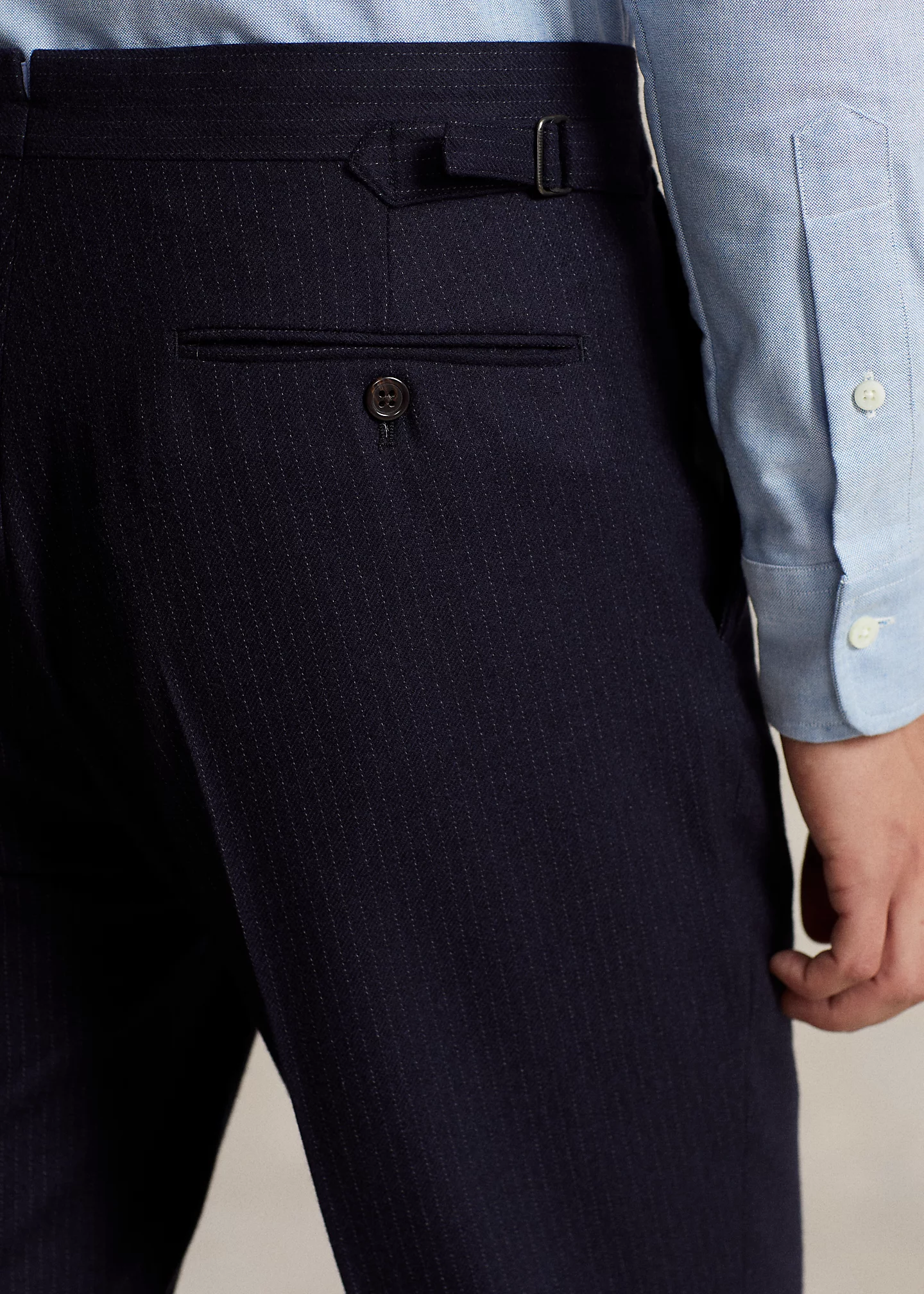 Polo Tailored Pinstripe Wool Twill Suit