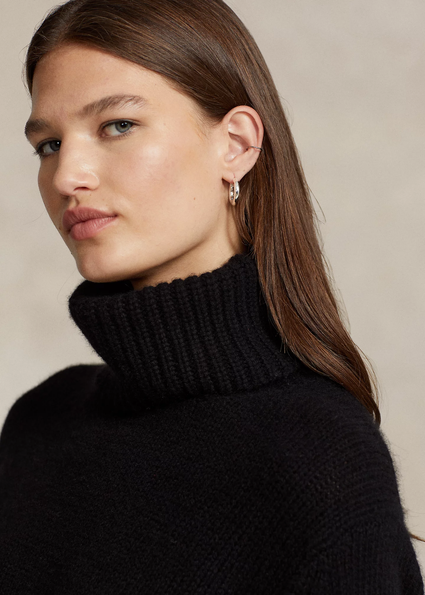 Wool-Cashmere Turtleneck Sweater