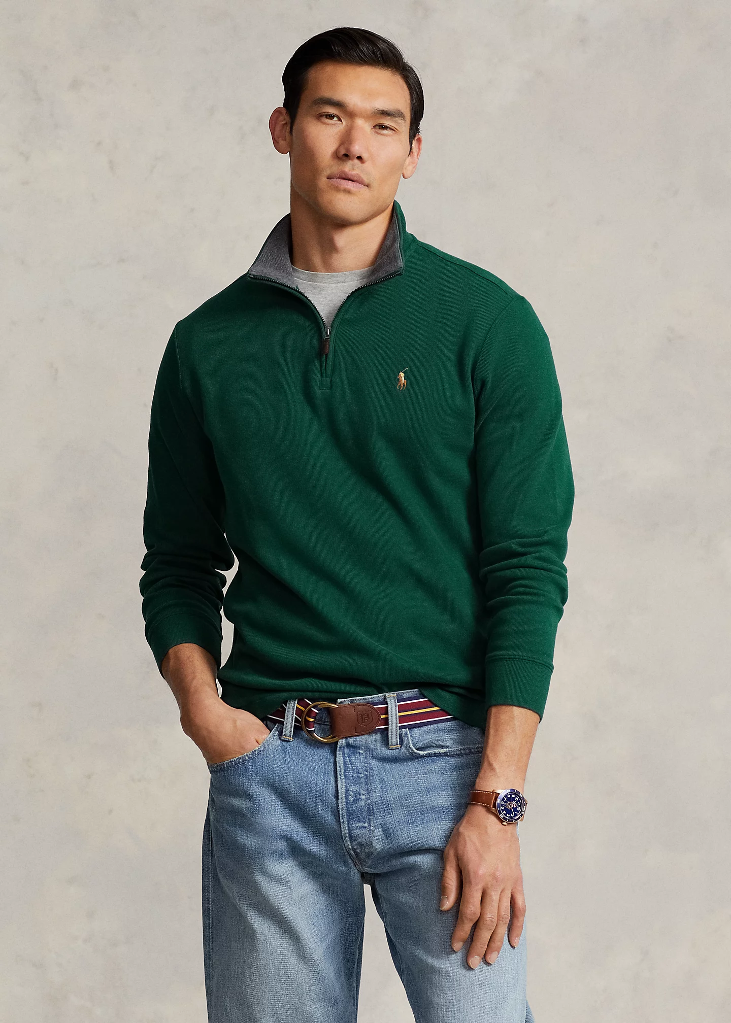 Estate-Rib Quarter-Zip Pullover