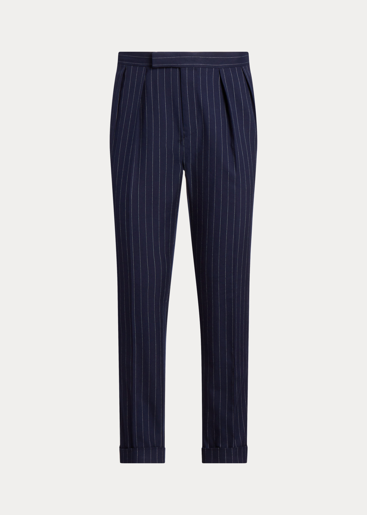 Pinstripe Cotton-Silk Suit Trouser