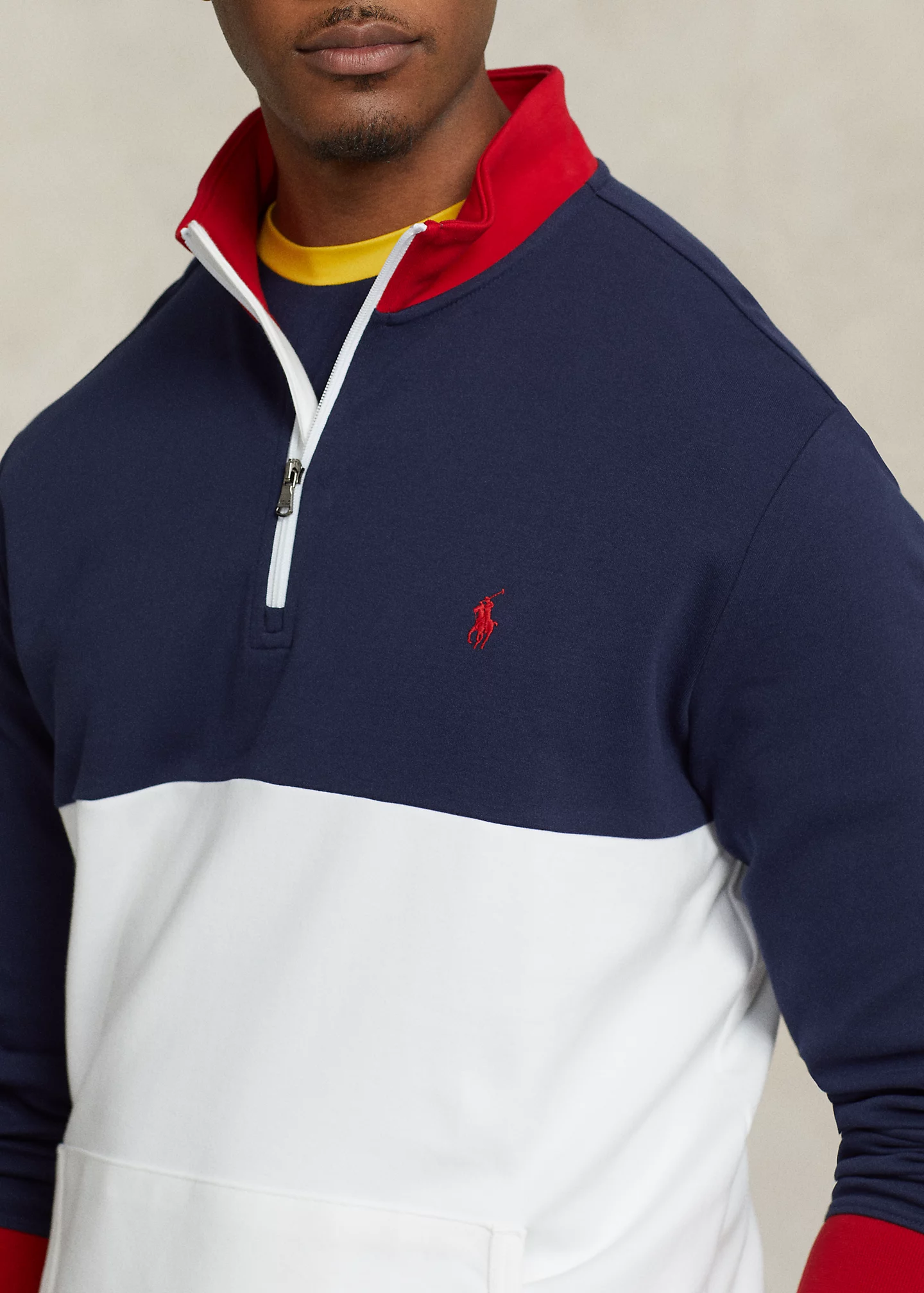 Logo Interlock Quarter-Zip Pullover