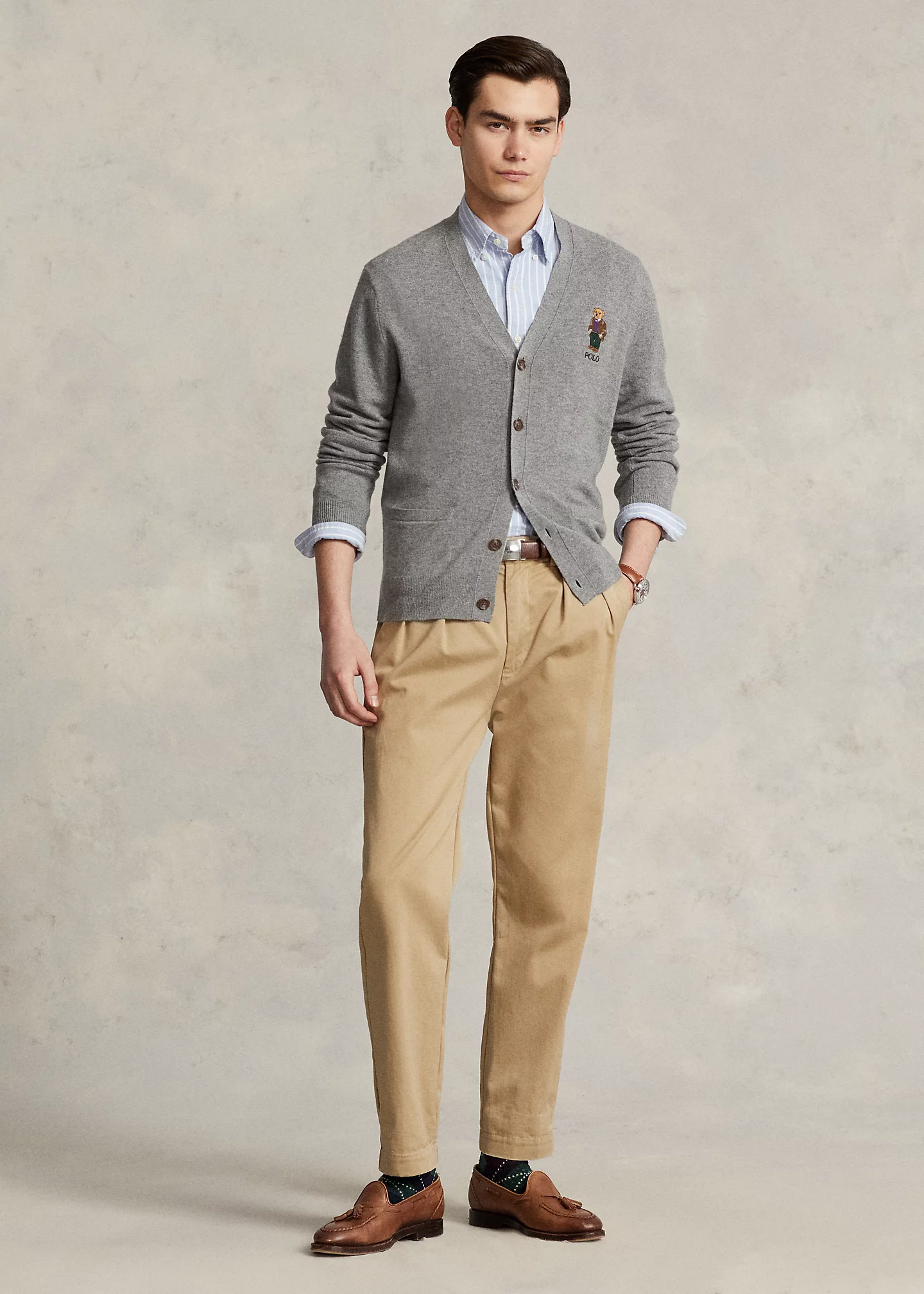 Polo Bear Wool Cardigan