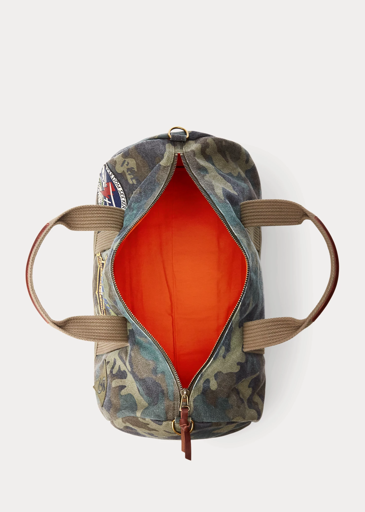 Tiger-Patch Camo Canvas Duffel