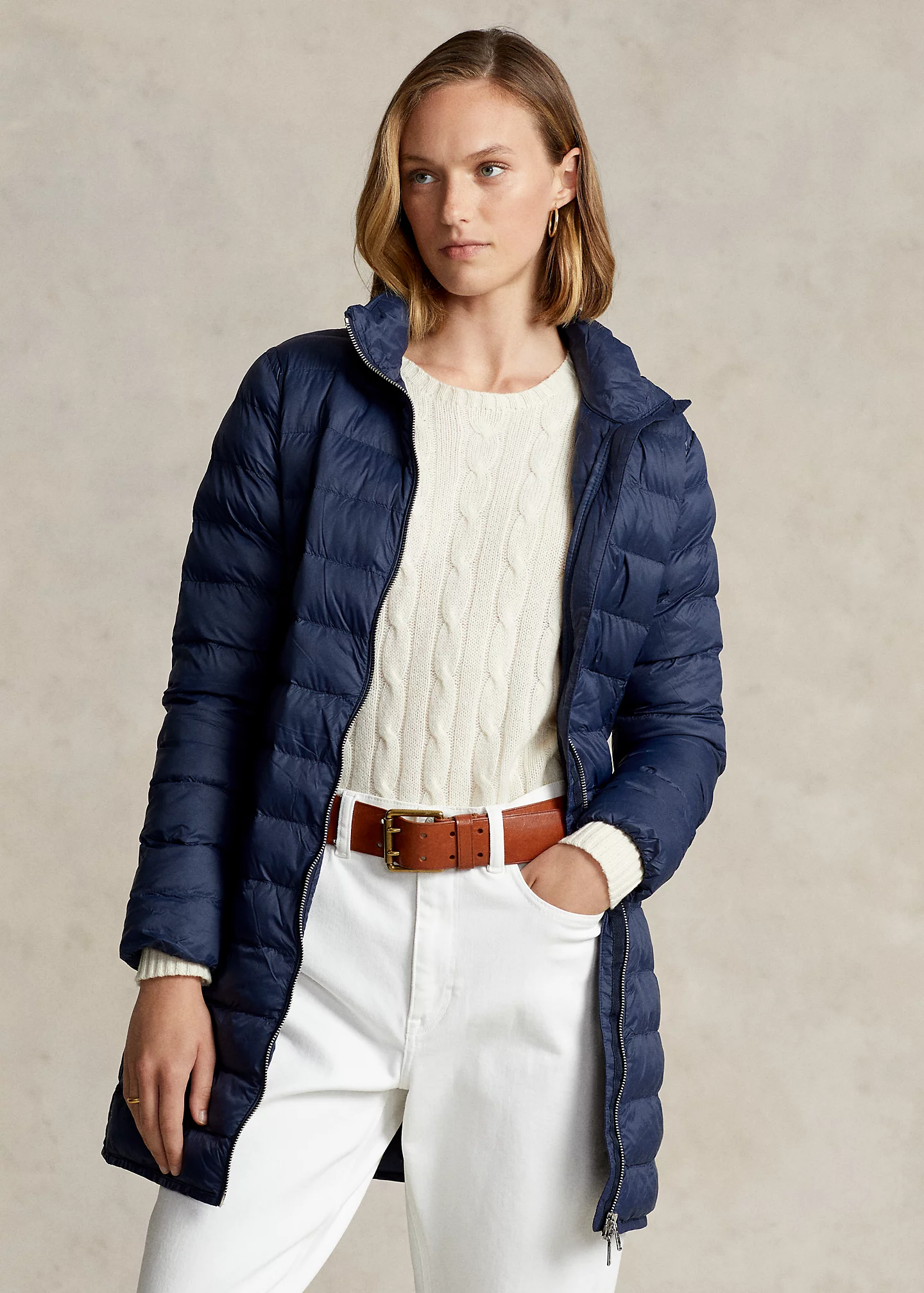 Packable Quilted Taffeta Coat
