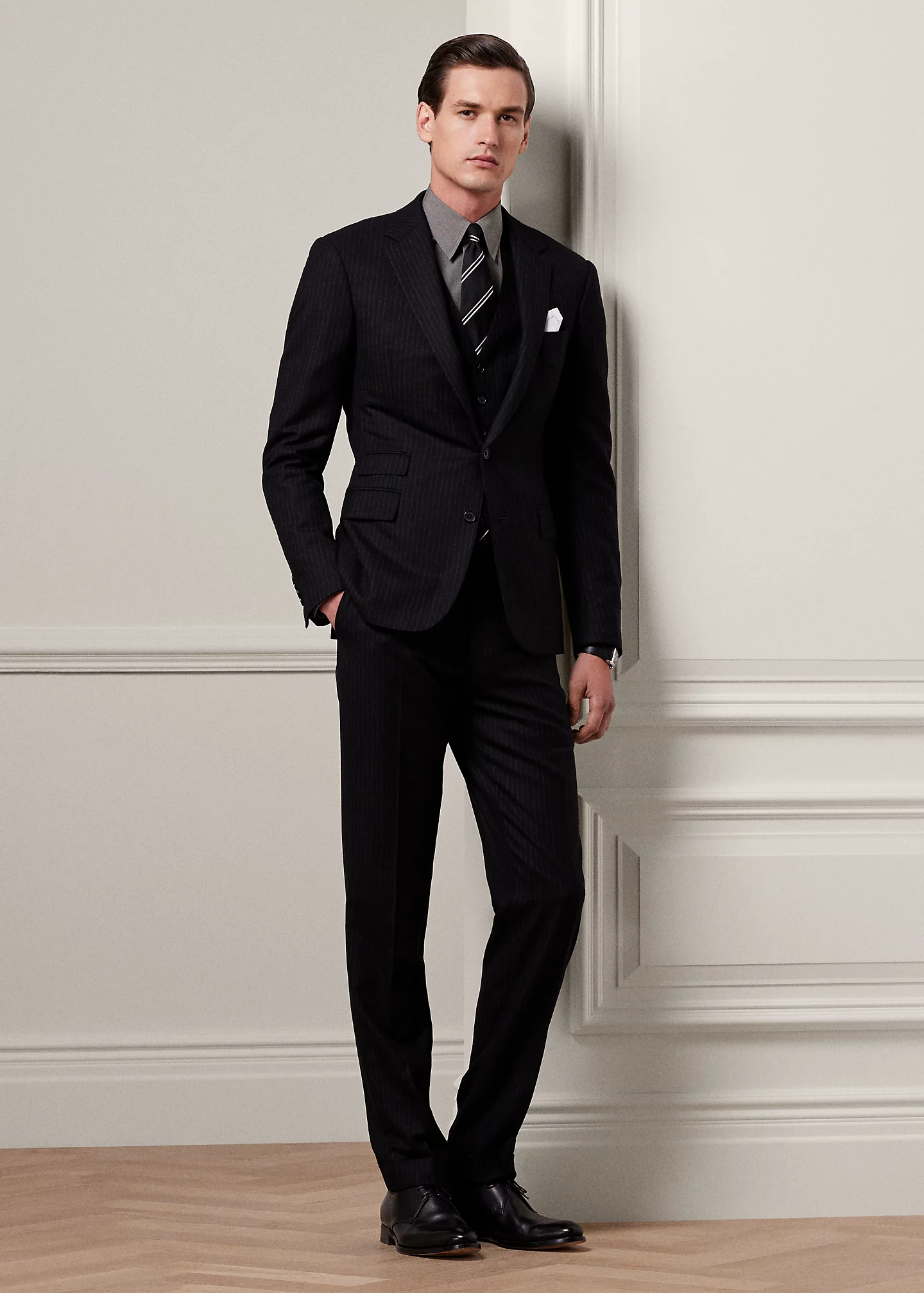 Gregory Hand-Tailored Wool 3-Piece Suit