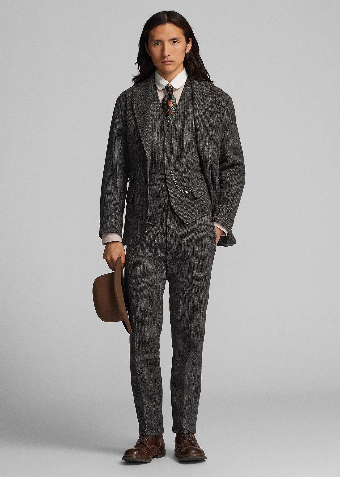 Wool Herringbone Vest