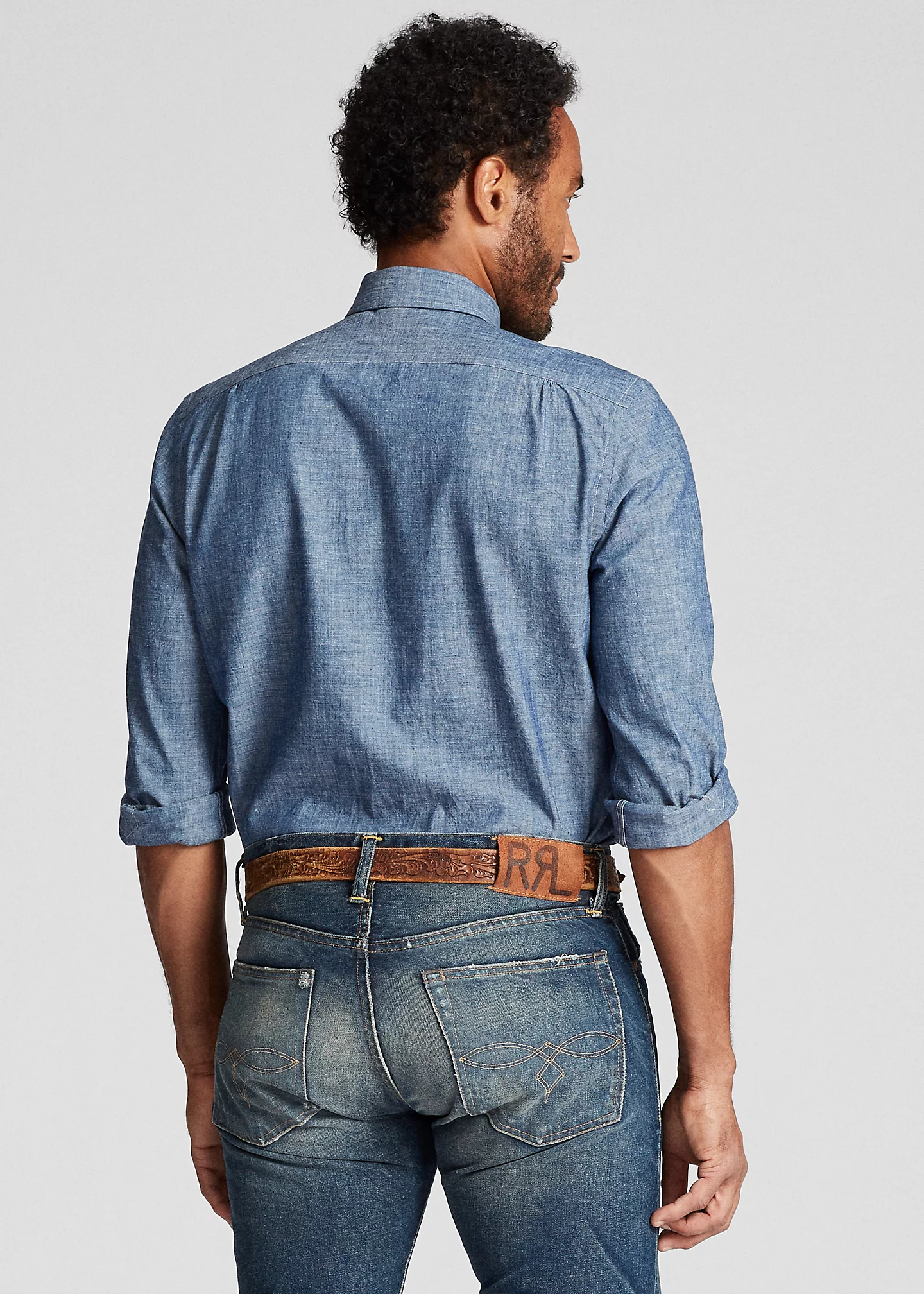 Slim Fit Chambray Shirt