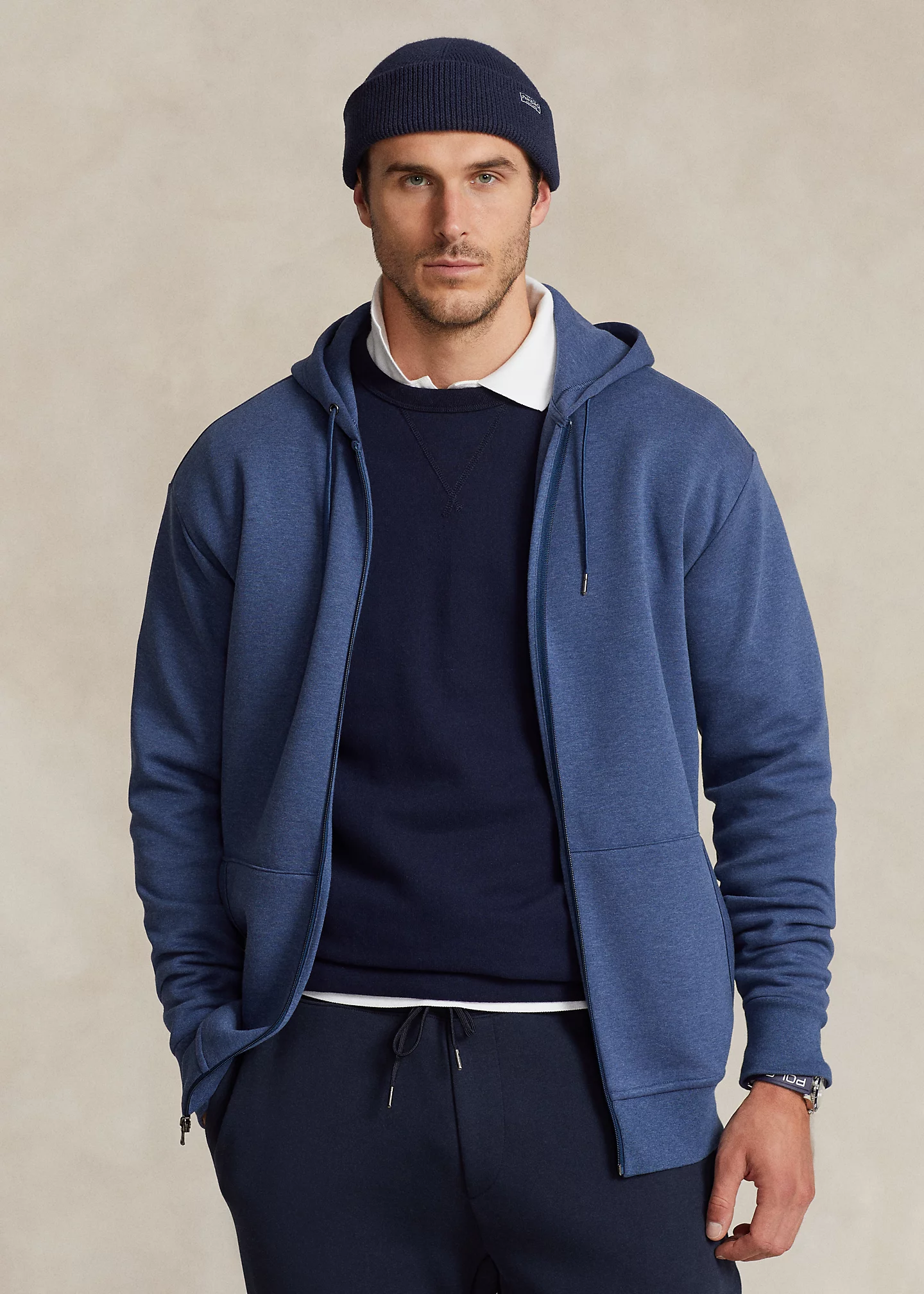 Double-Knit Full-Zip Hoodie
