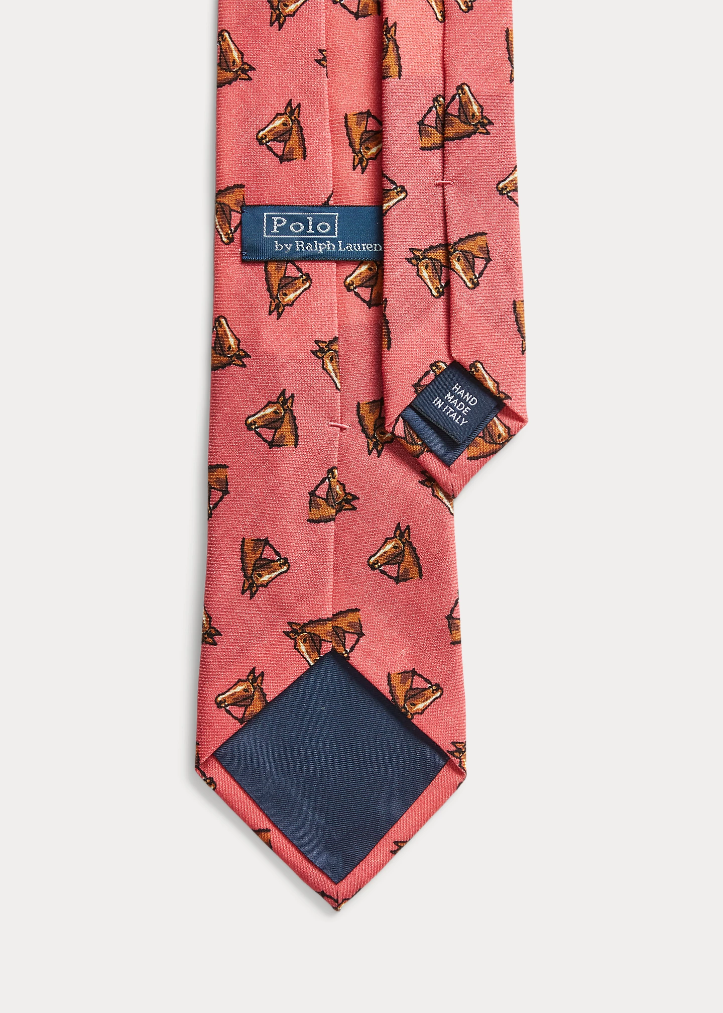 Horse-Head–Print Wool Challis Tie