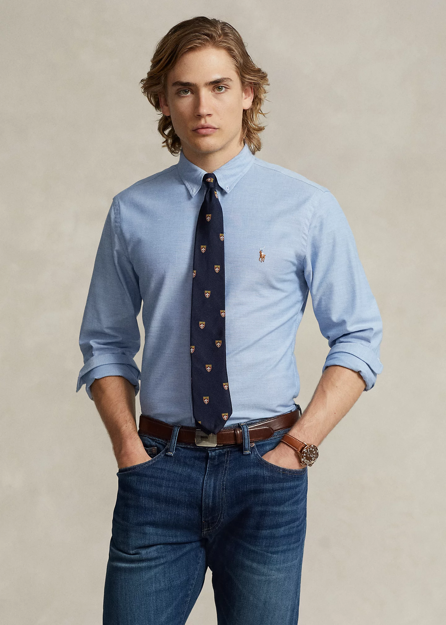 Slim Fit Stretch Oxford Shirt