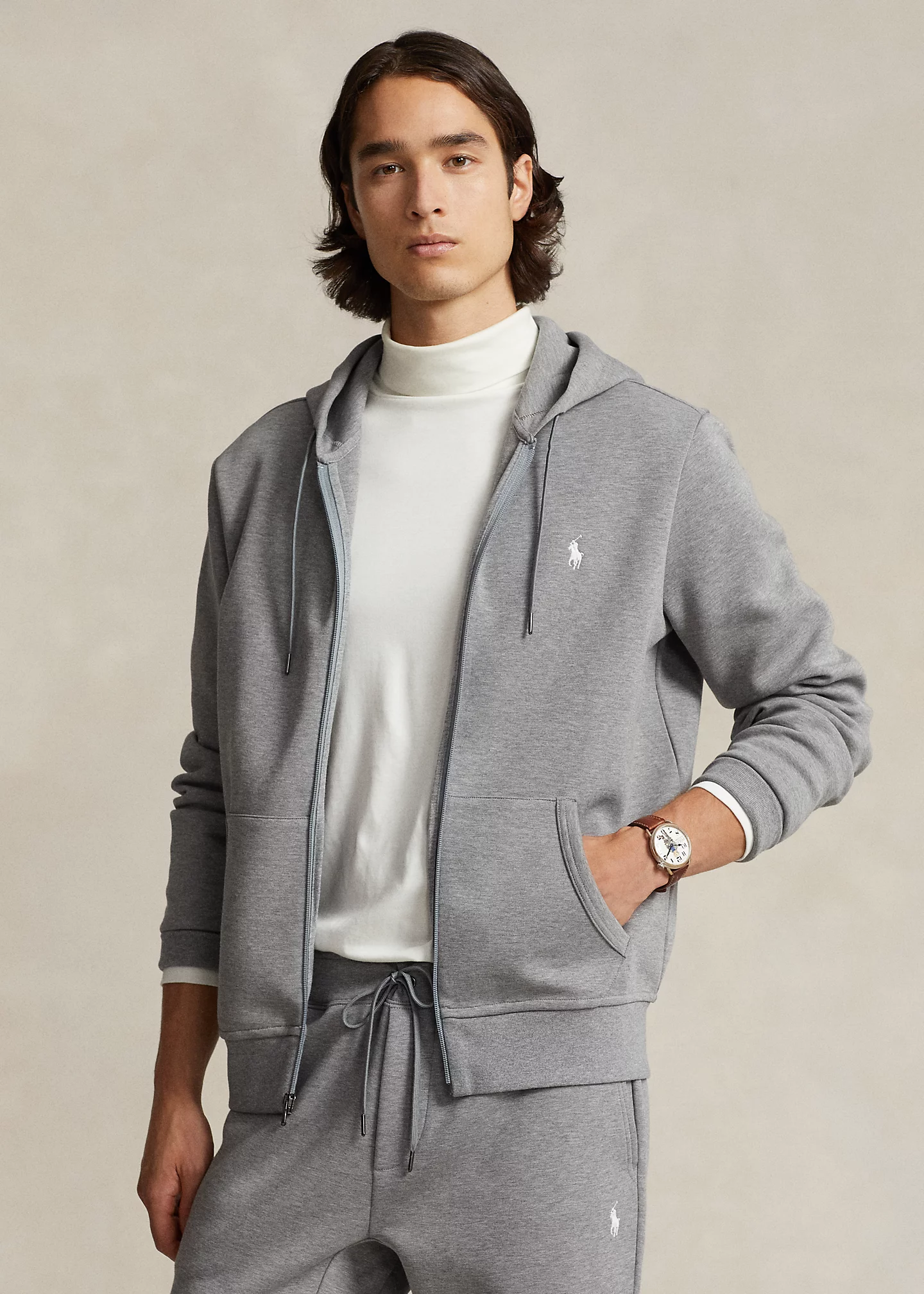 Double-Knit Full-Zip Hoodie