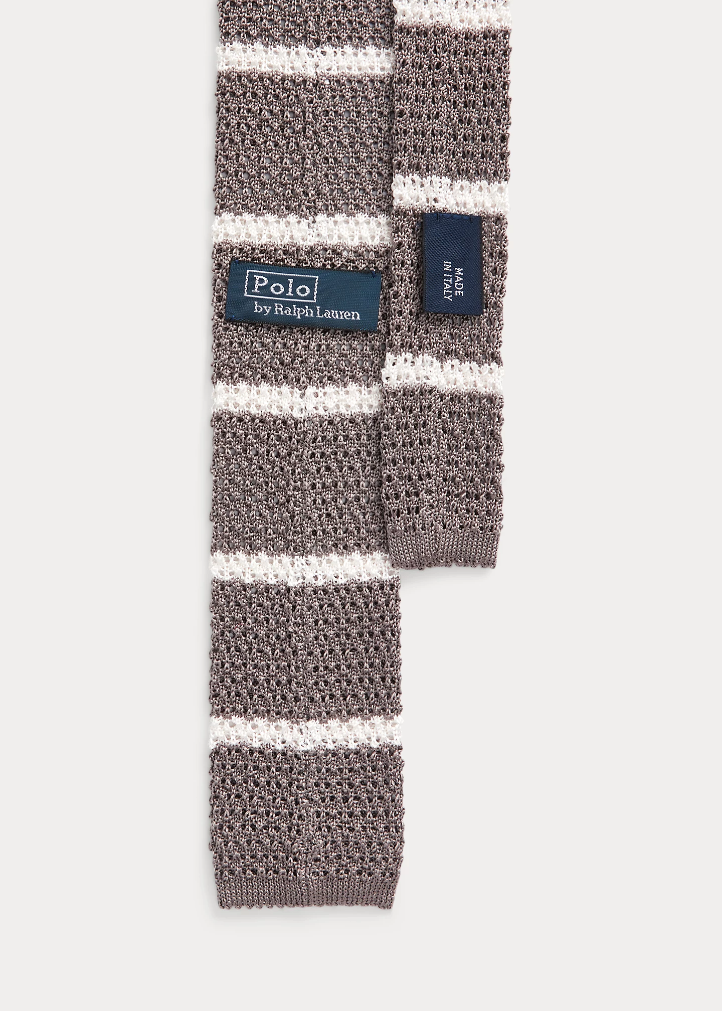 Striped Knit Wool Tie