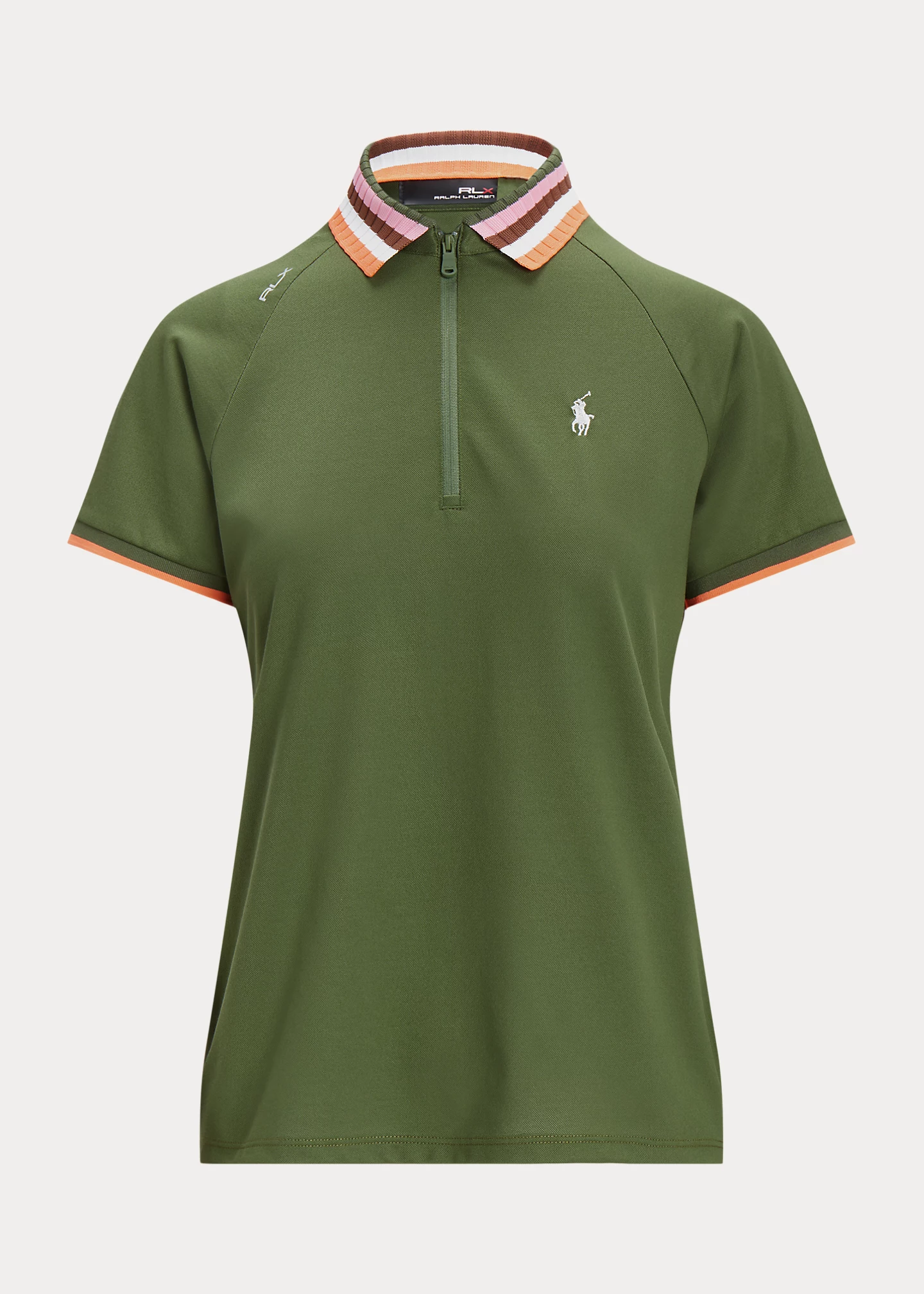 Tailored Fit Quarter-Zip Polo Shirt