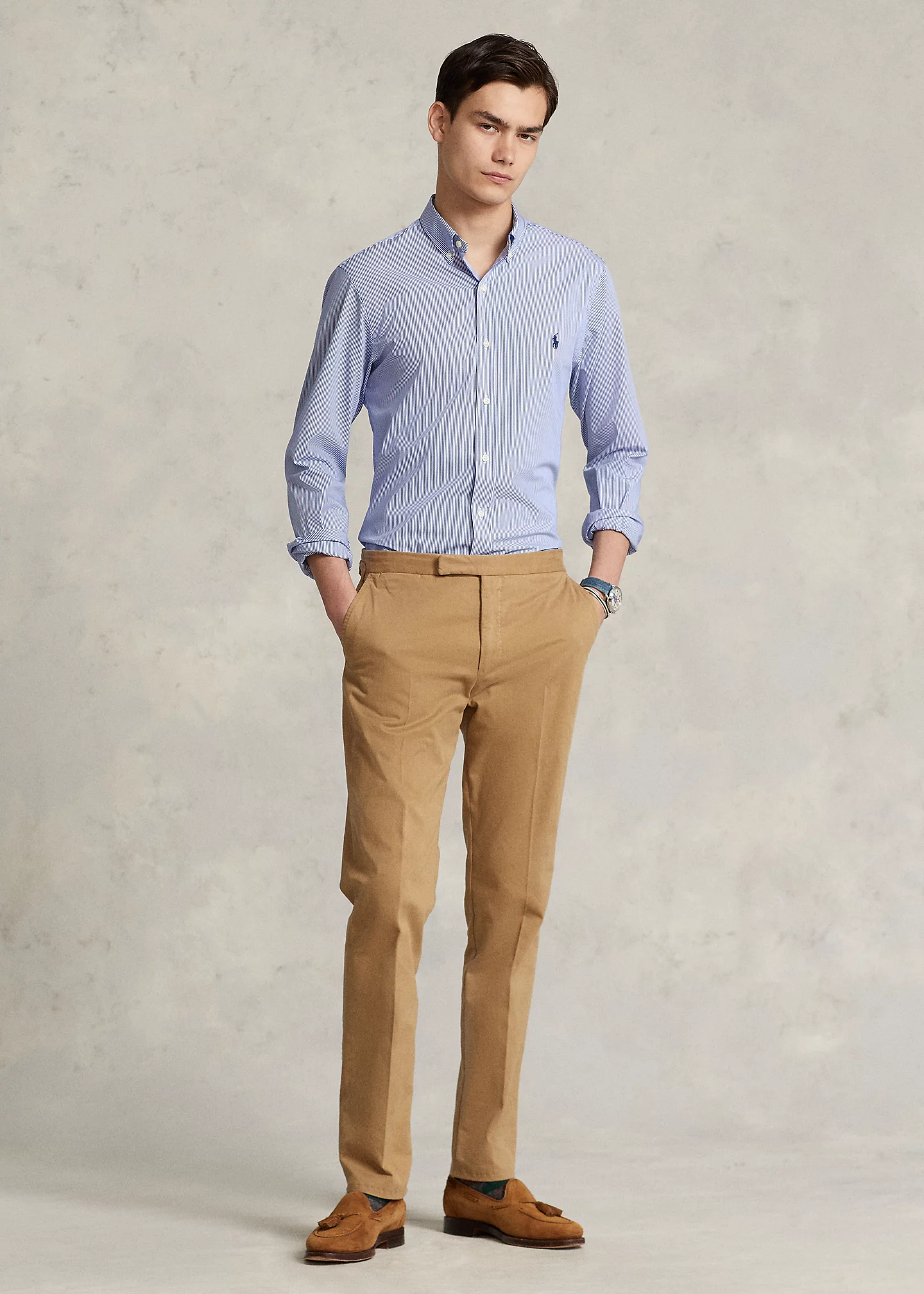 Striped Stretch Poplin Shirt - All Fits