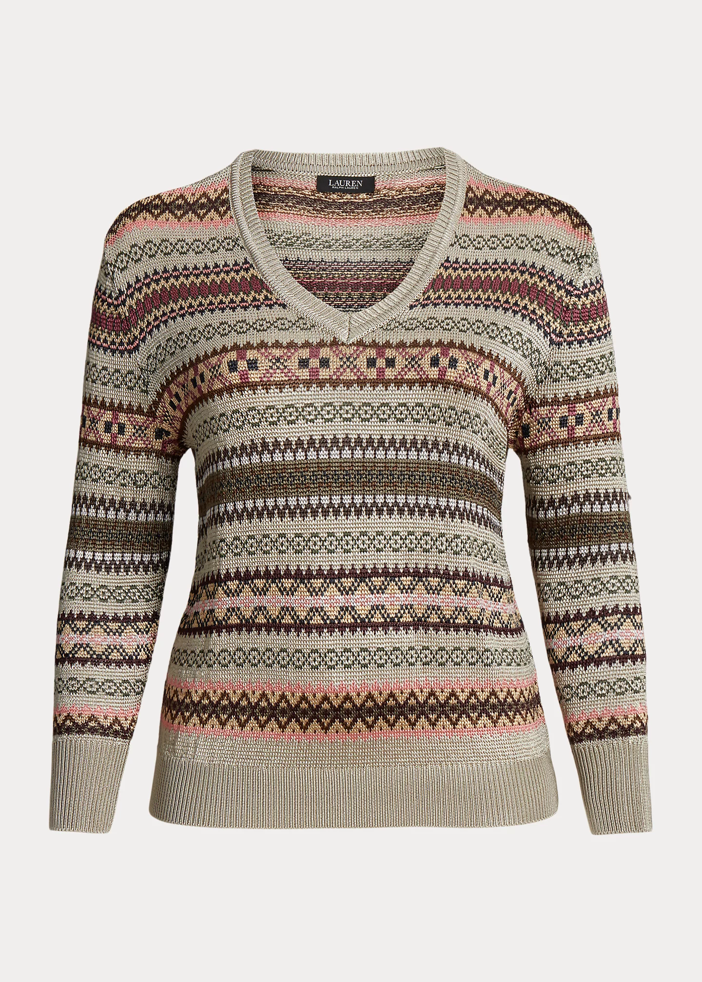 Fair Isle V-Neck Sweater