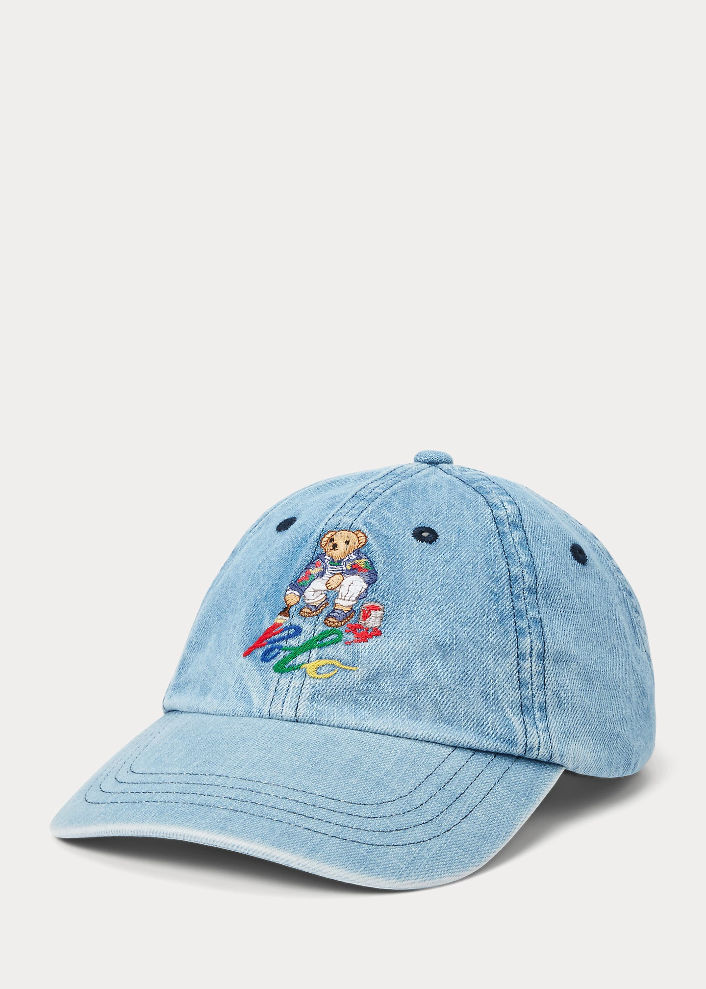 Polo Bear Denim Ball Cap