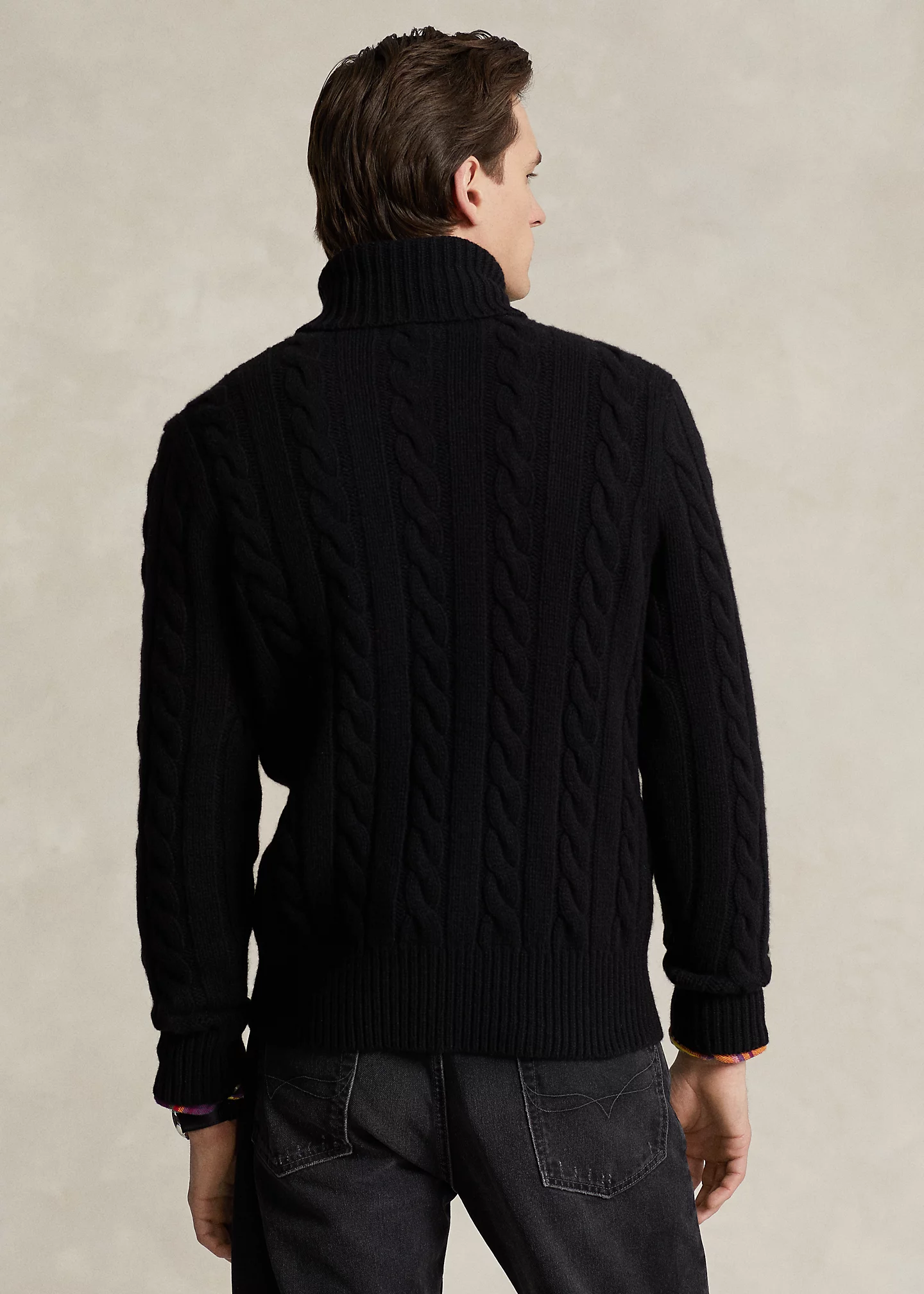Cable-Knit Wool-Cashmere Sweater
